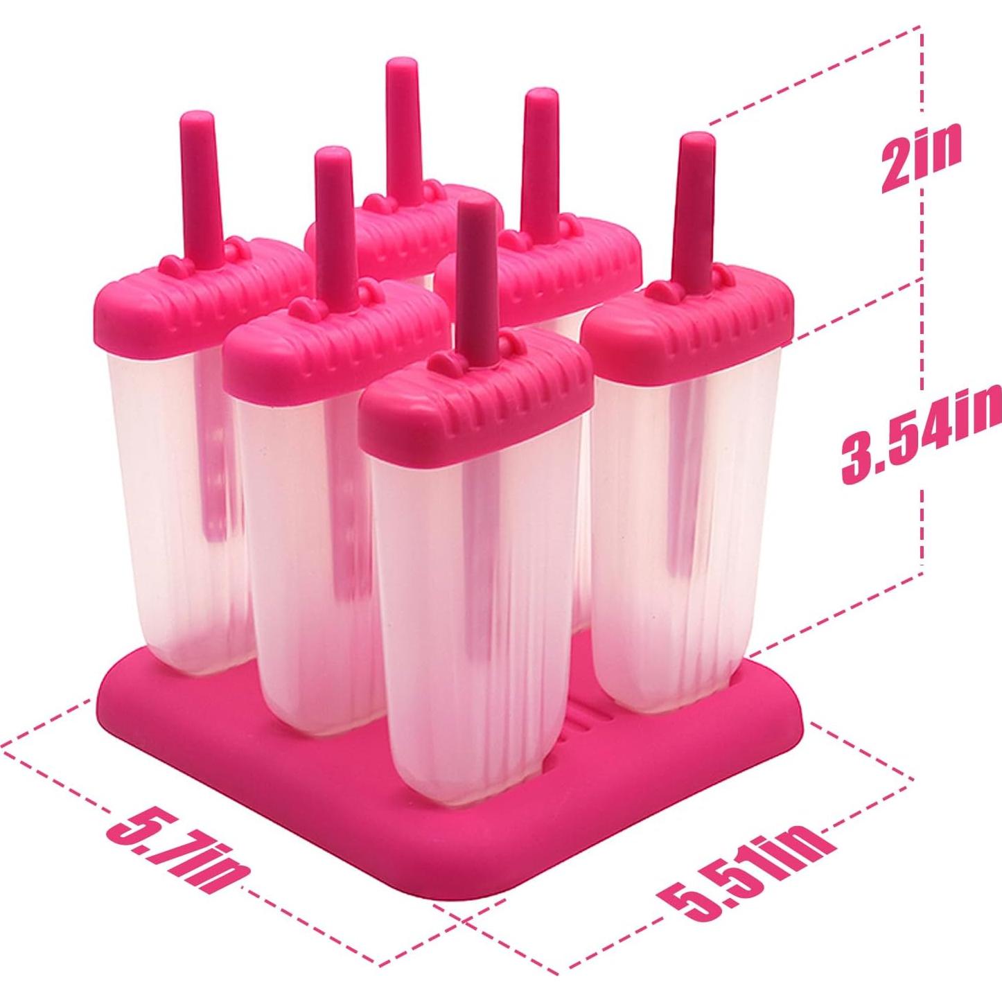 Moldes de Paletas Reutilizables Doudouyun 6 Cavidades BPA Free