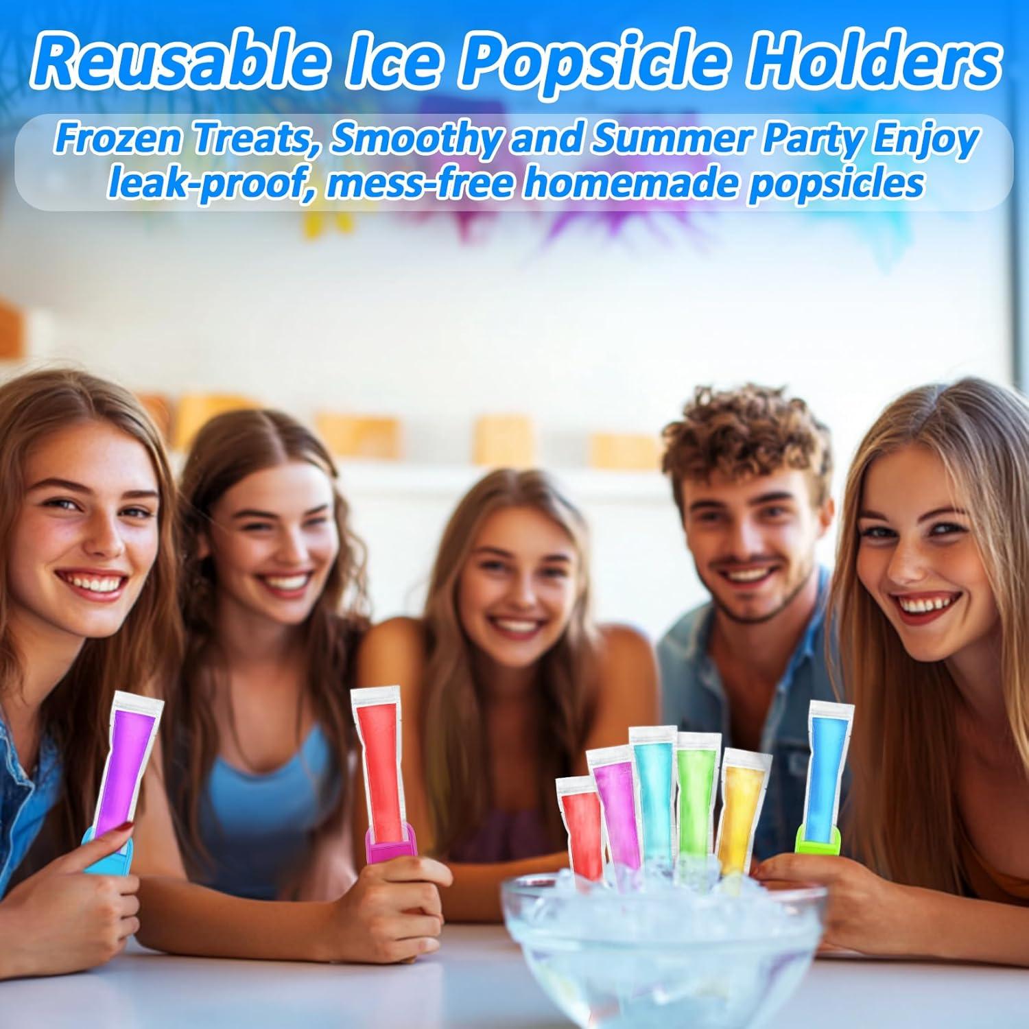 105 Moldes de Paletas RAINFLOW + 5 Fundas + 100 Bolsas Desechables
