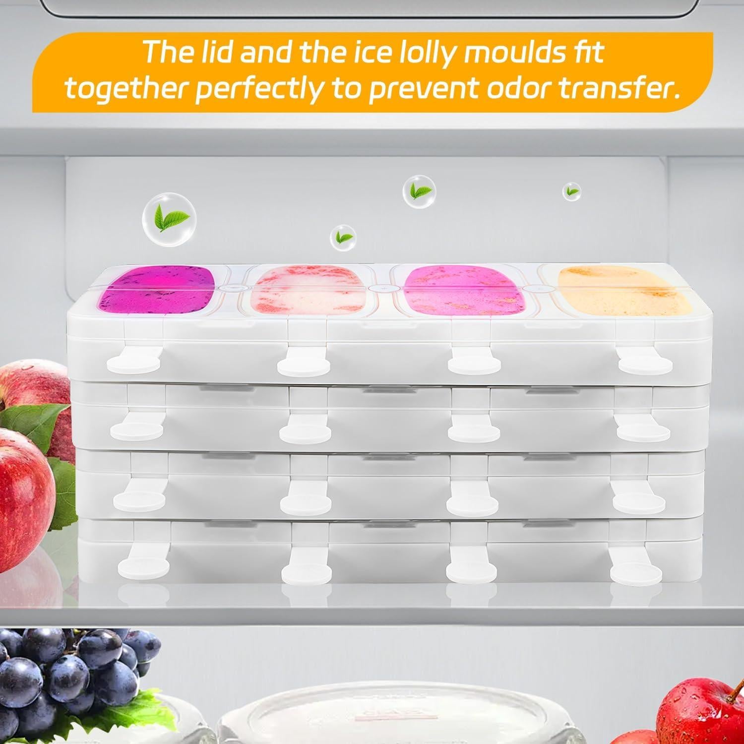 Moldes de Paletas Apilables Alinana - 2 Piezas Sin BPA