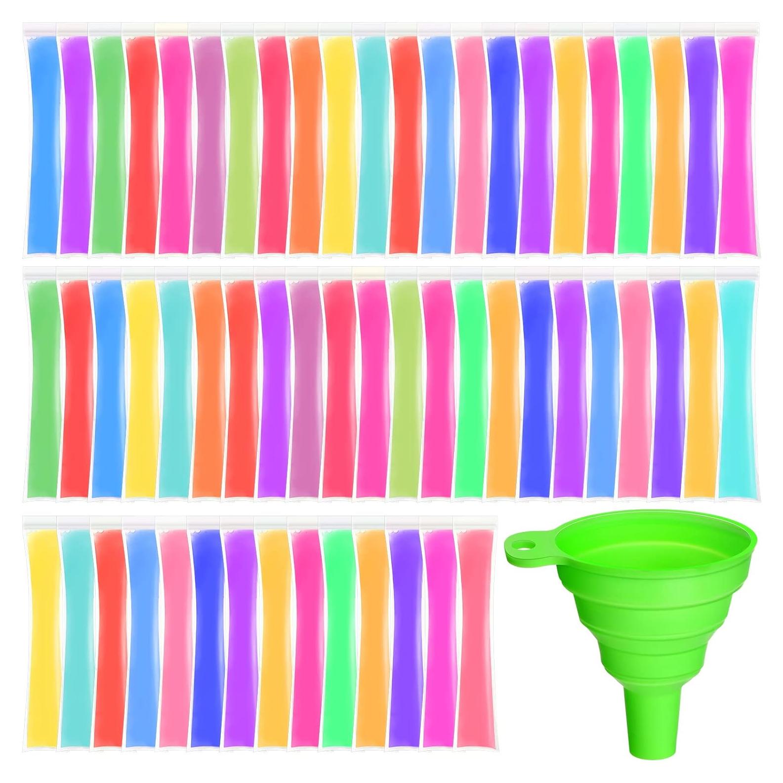 Hoolerry 600 Bolsas de Hielo Desechables con Embudo 5.6x28cm