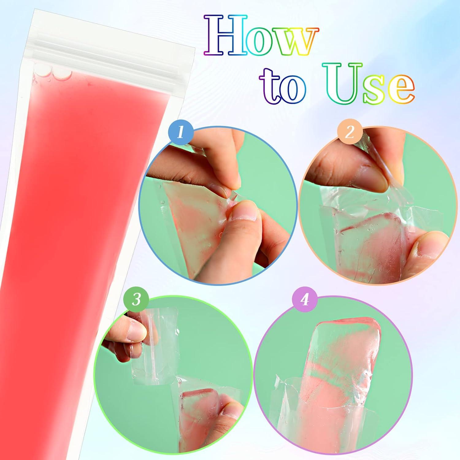 Hoolerry 600 Bolsas de Hielo Desechables con Embudo 5.6x28cm