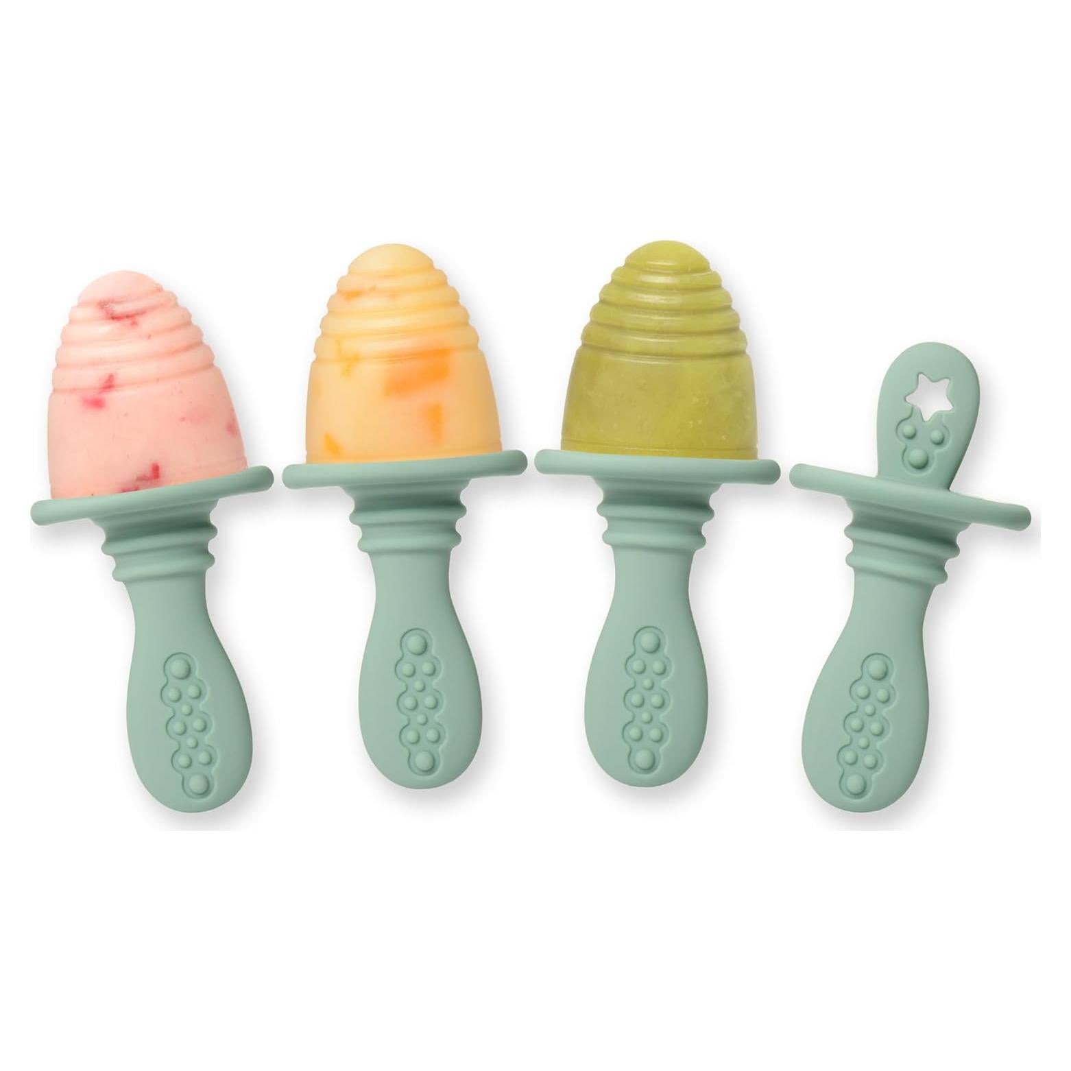 Molde de Popsicle PrimaStella de Silicona Verde Salvia - 4 porciones