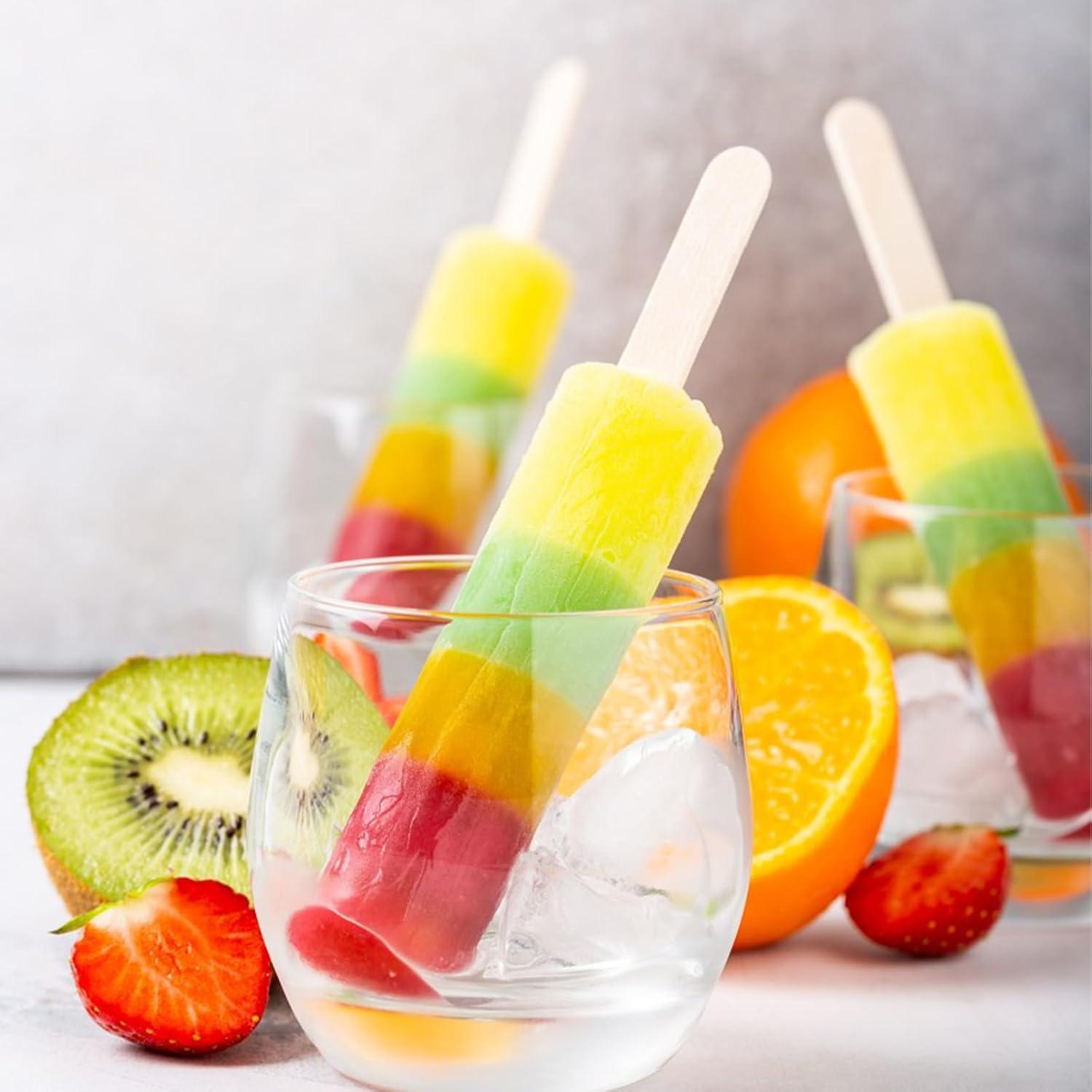 Set de 6 Moldes de Helado Acero Inoxidable ELEMONY 85ml