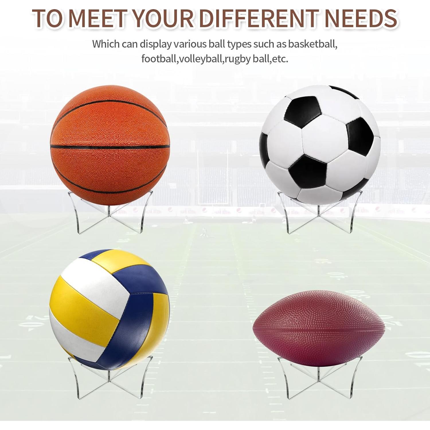 Soporte de Pelota Acrílico Vefungyan 6 Piezas Transparente