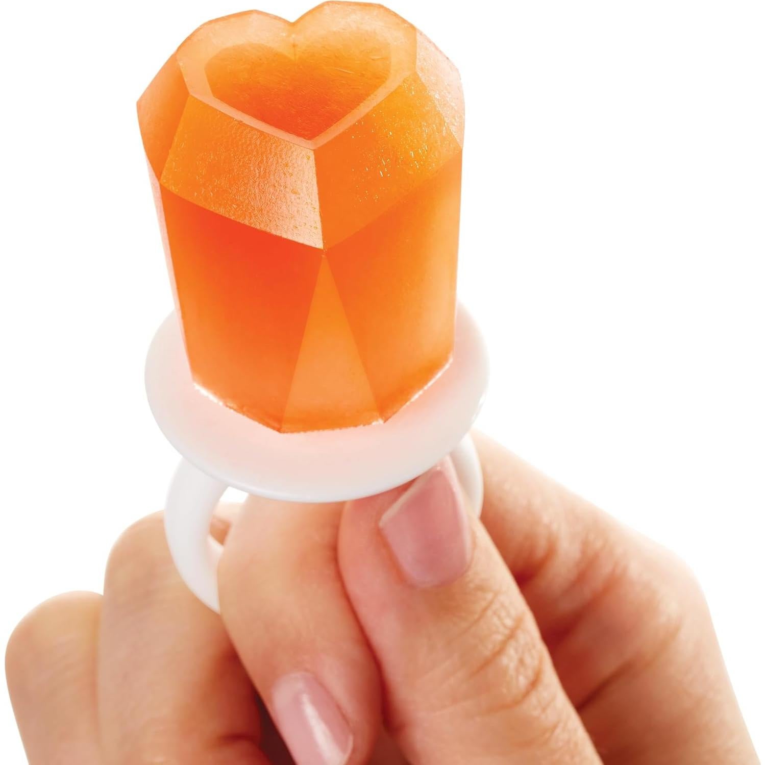 Moldes de Paletas ZOKU Ring - 8 Silicona para Paletas en Forma de Joyas