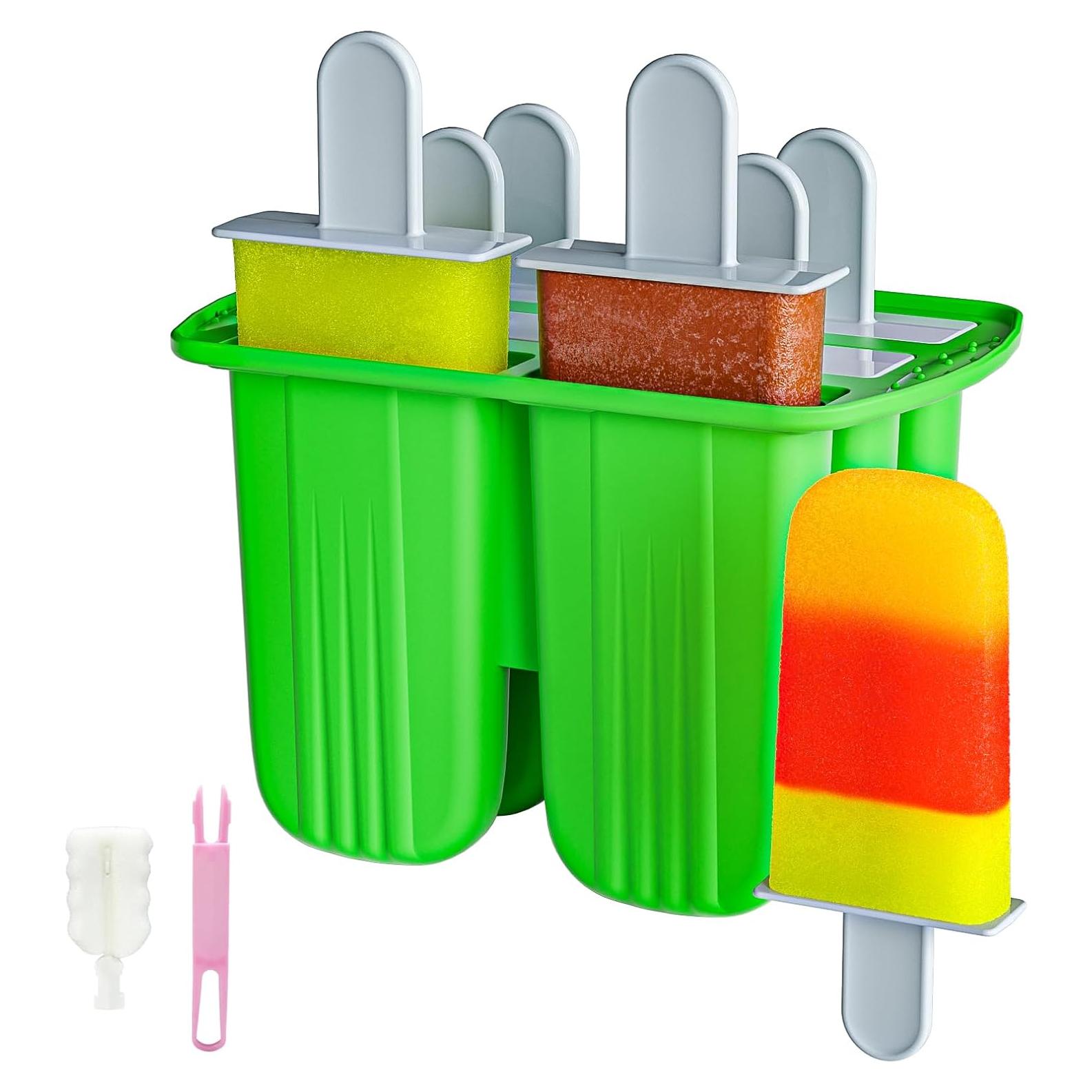 Moldes de Silicona para Paletas Bongpuda 6 Cavidades Verde