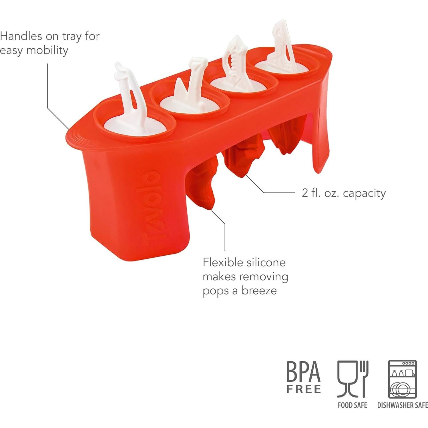 Moldes de Paletas de Hielo Tovolo Espada Set de 4 Silicona