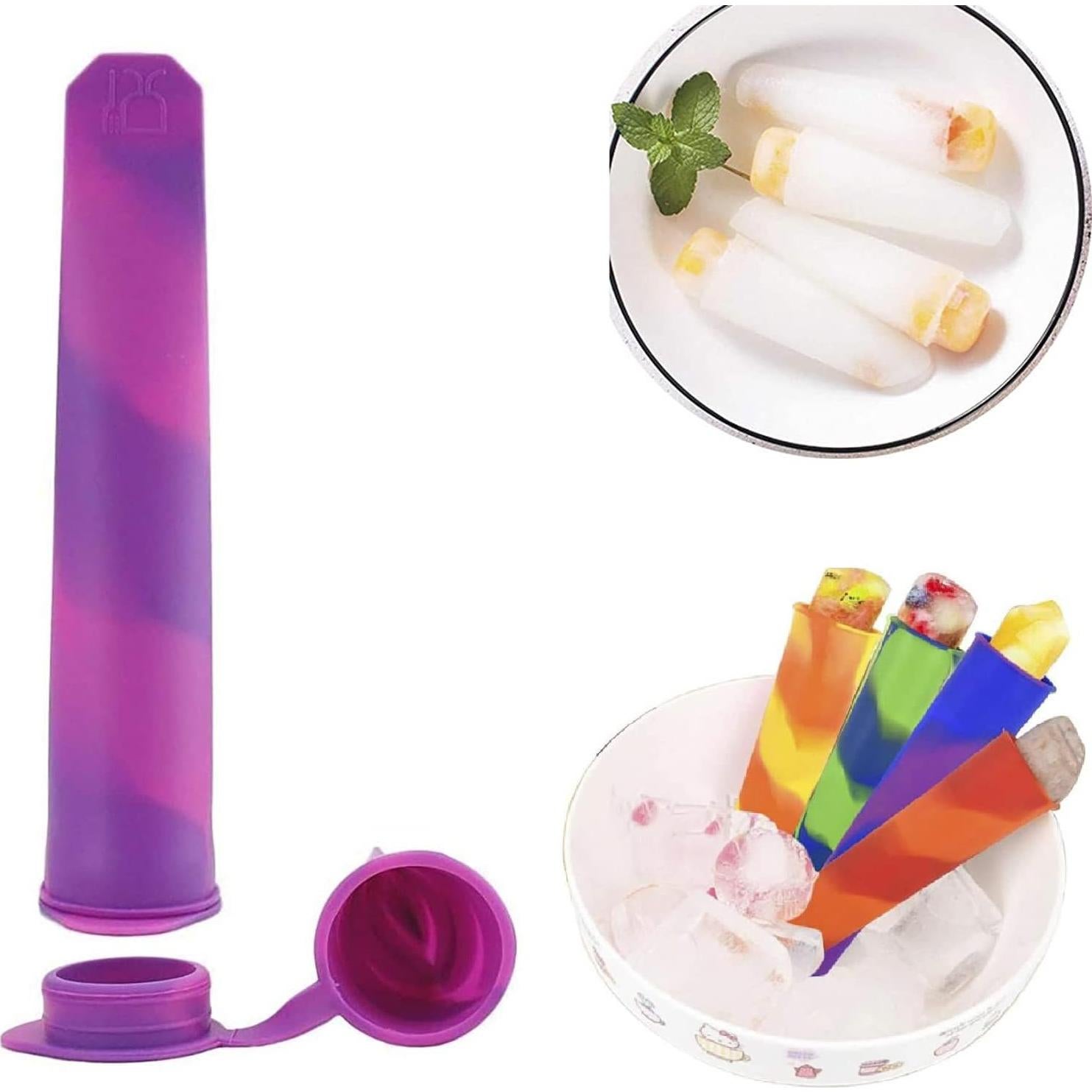 Moldes de Paletas de Silicona GLLBTPT 6 Piezas Reutilizables