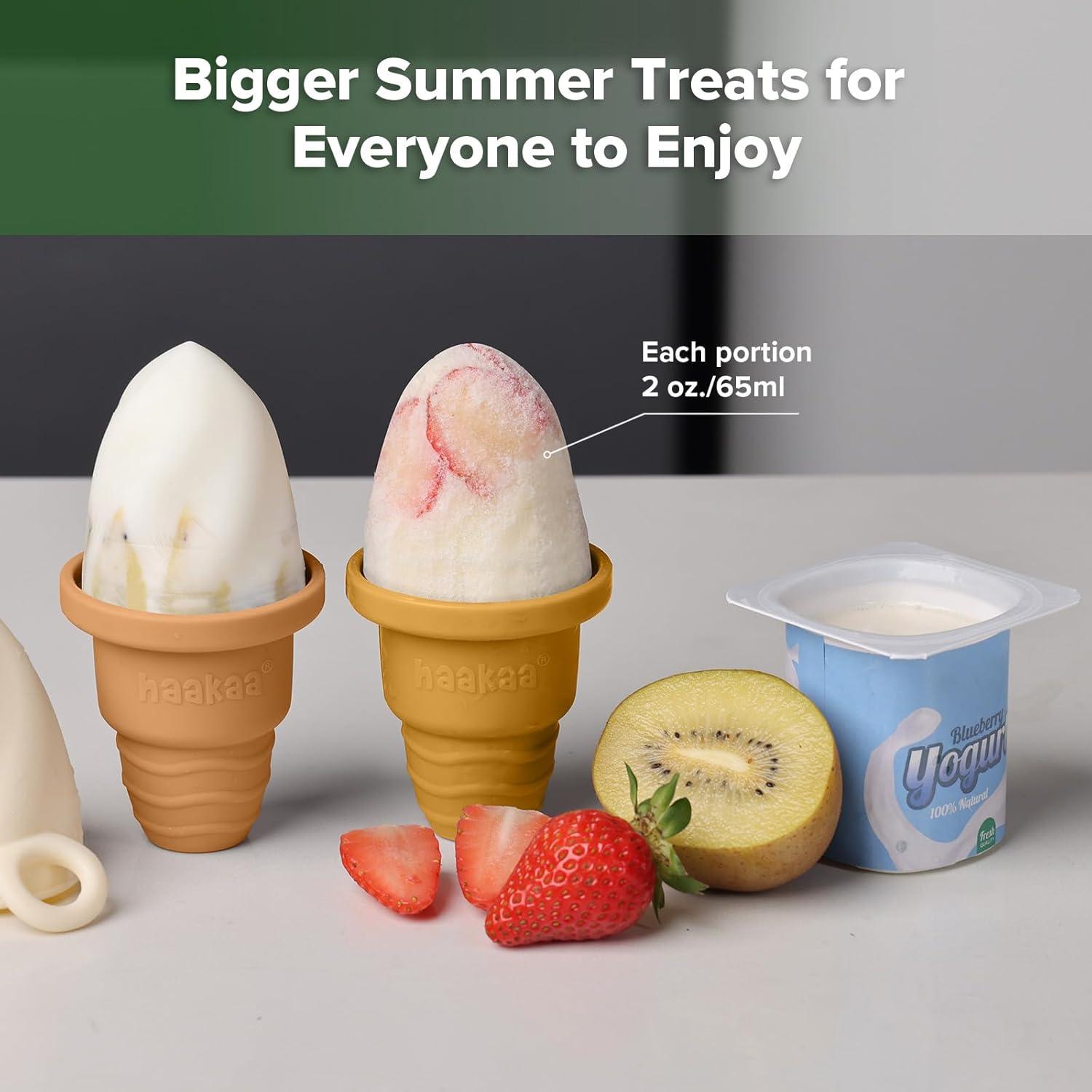 Moldes de Silicona para Helados Haakaa - Reutilizables y BPA Free