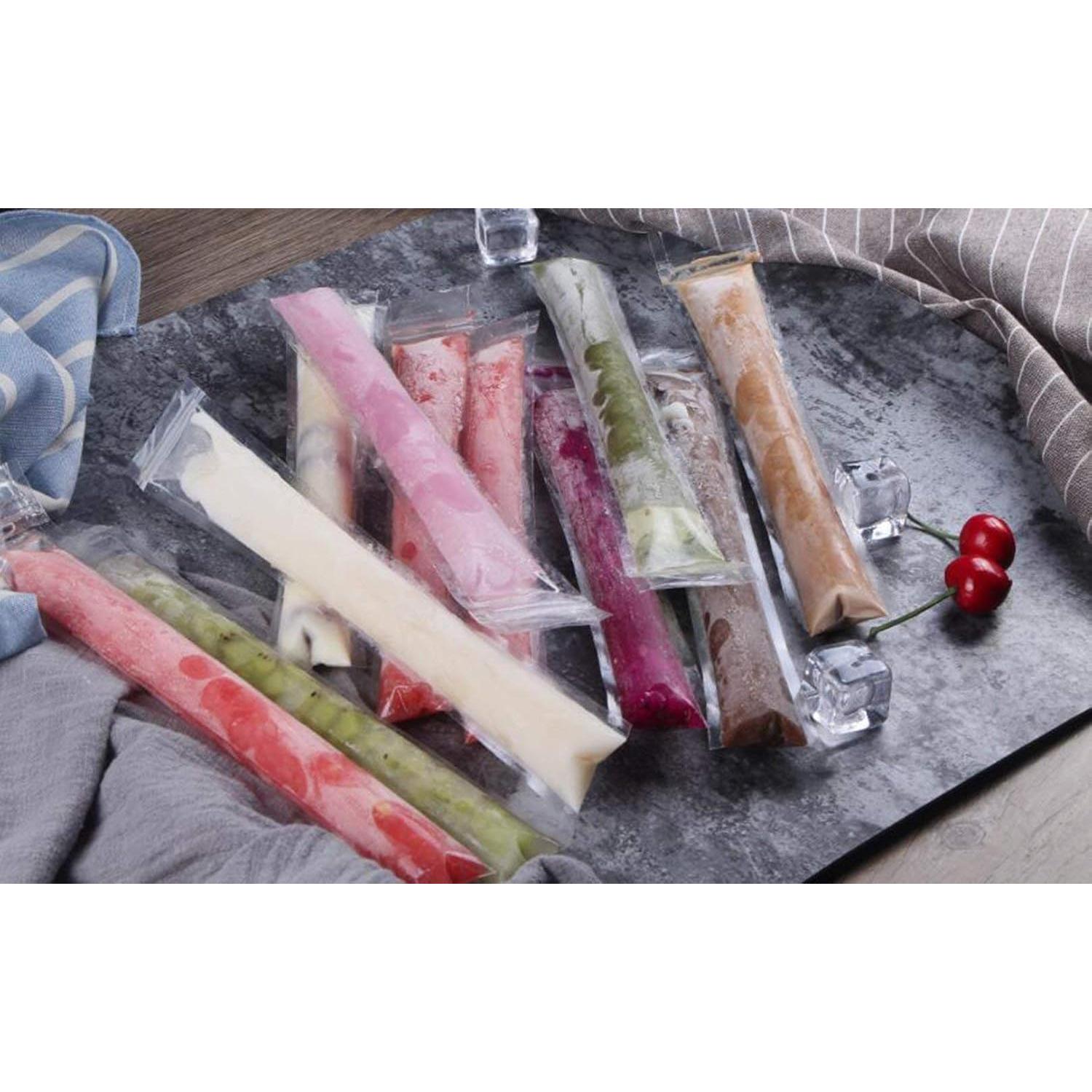 120 Bolsas de Paletas de Hielo WYLSY 27.94x5.08cm con Cierre