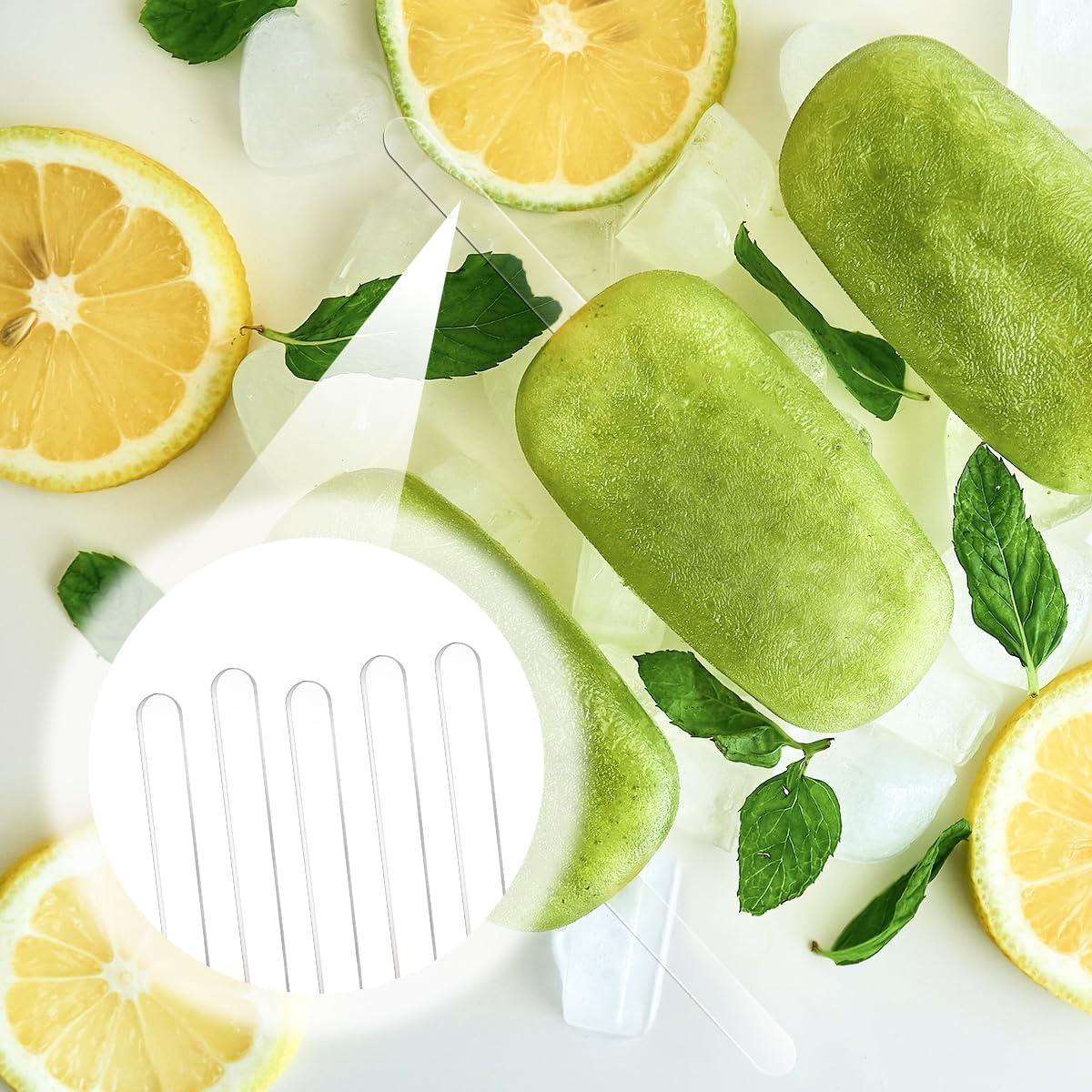 20 Palitos de Helado Acrílicos Reutilizables Tenalleys 11.5 cm