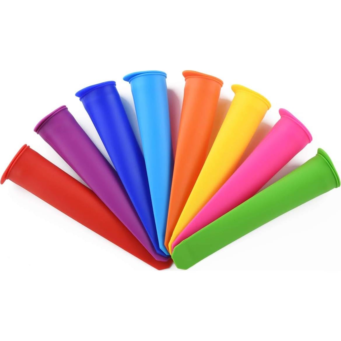 Moldes de Paletas de Silicona Mirenlife - Set de 8 Colores Vibrantes