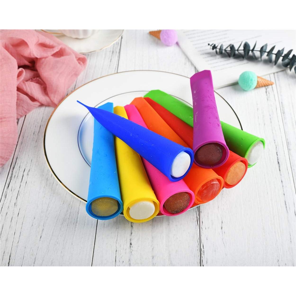Moldes de Paletas de Silicona Mirenlife - Set de 8 Colores Vibrantes