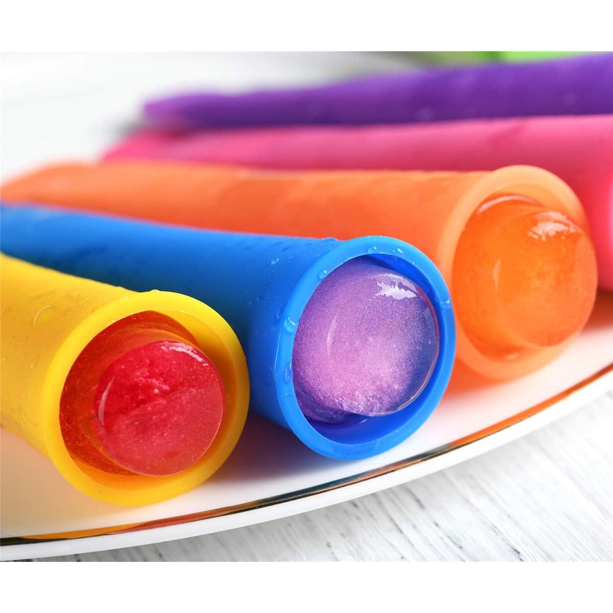 Moldes de Paletas de Silicona Mirenlife - Set de 8 Colores Vibrantes