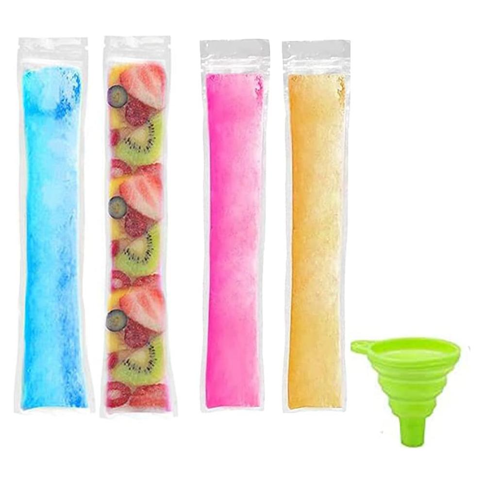 100 Bolsas de Paletas Desechables Lokusel 22x6cm Sin BPA