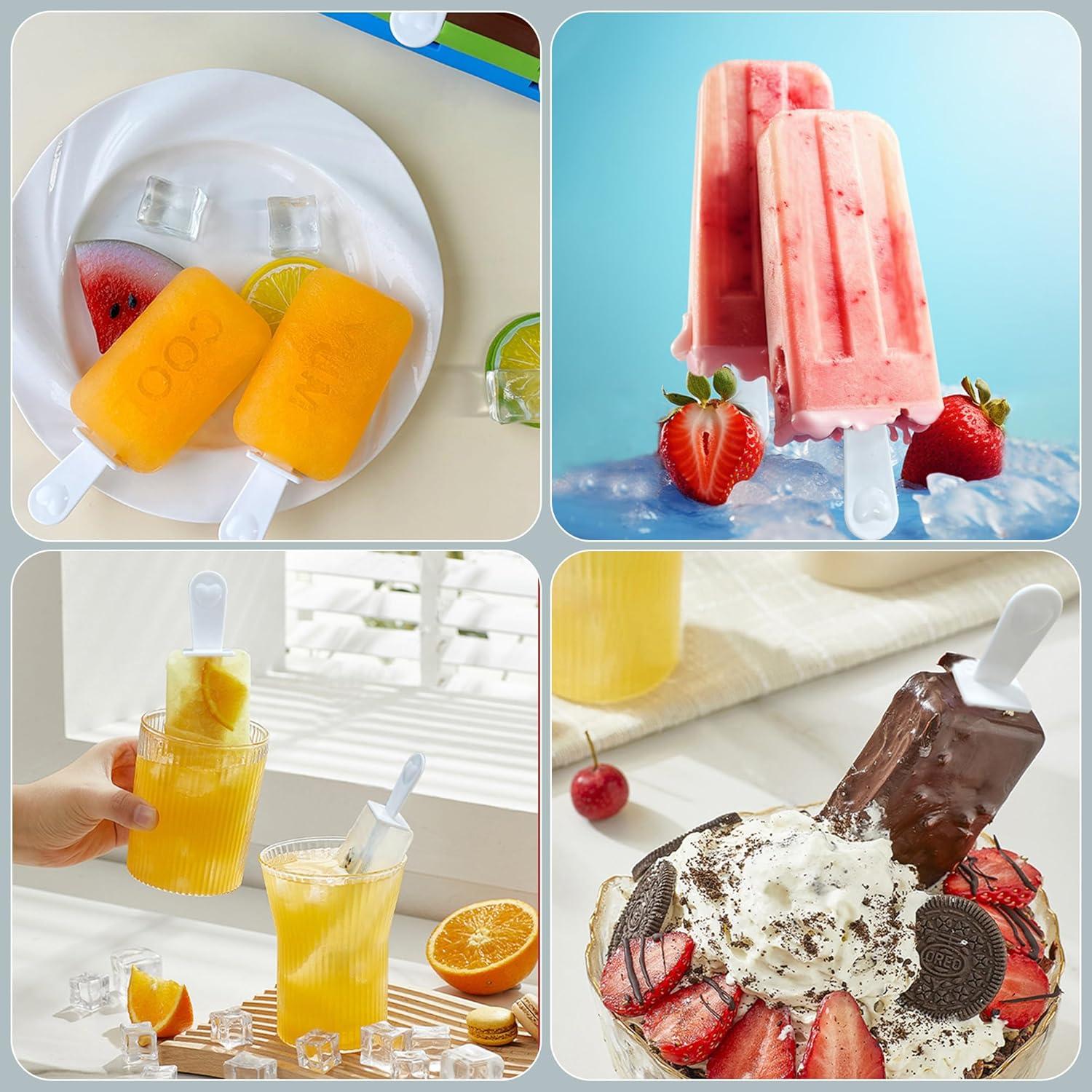 Moldes de Popsicle de Silicona Midnadiy 3 Piezas Reutilizables