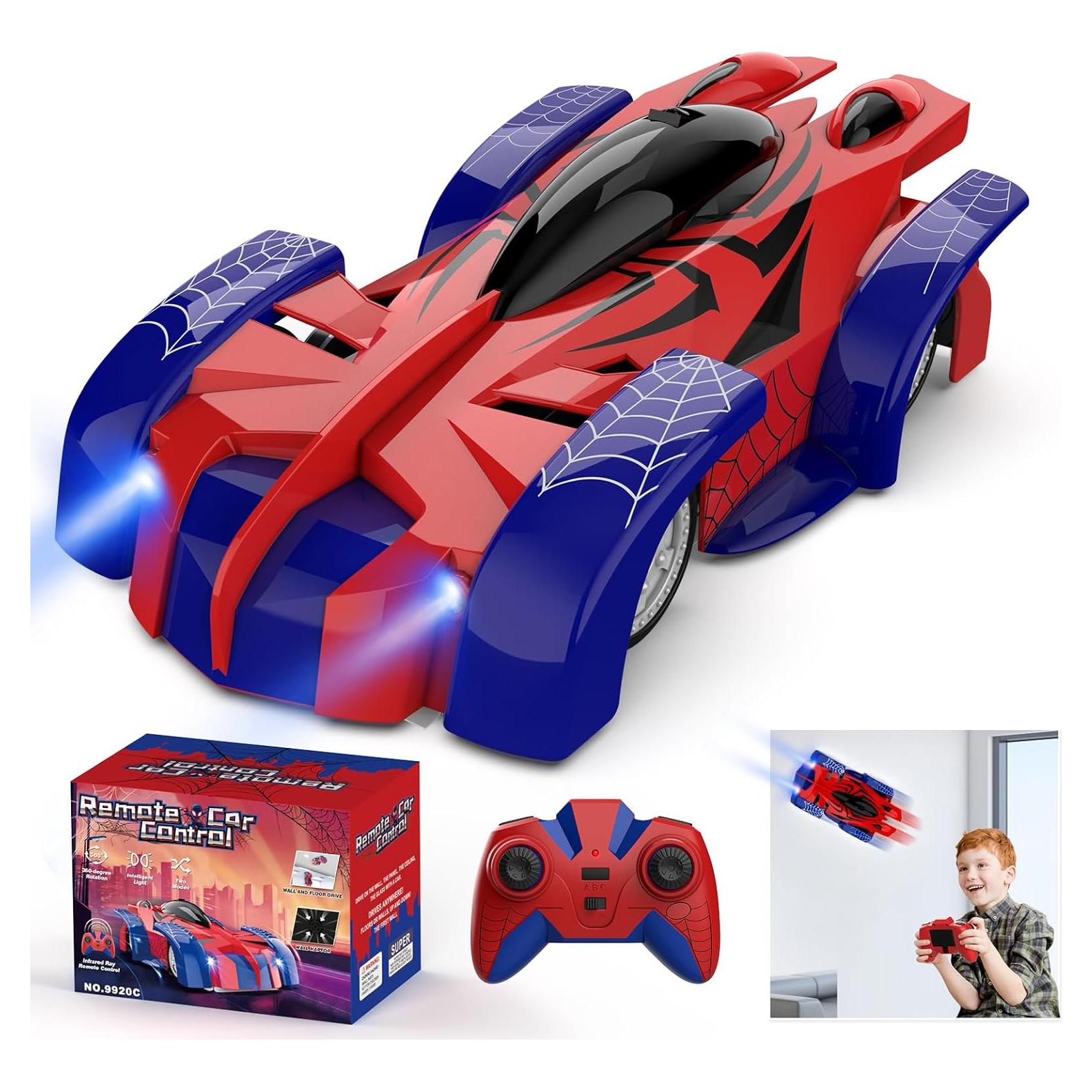 Coche RC Acrobático Aomifmik que Escala Paredes 360° LED