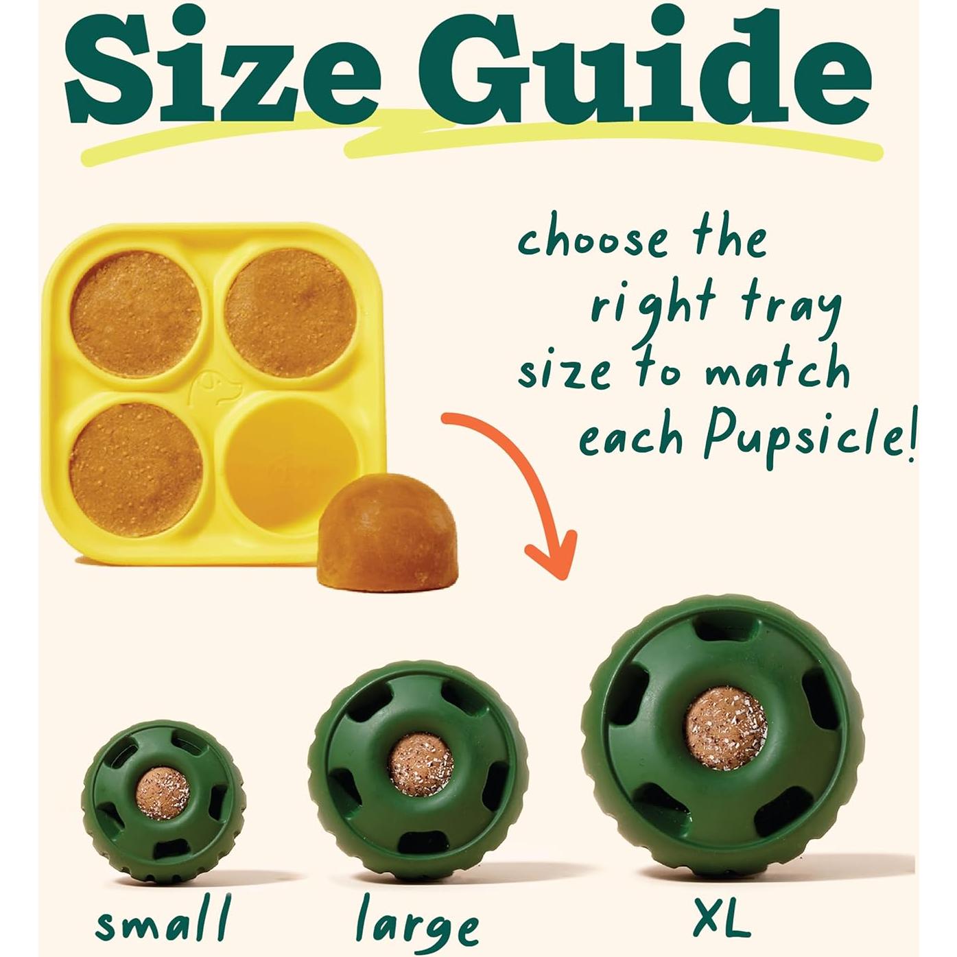 Bandeja de Tratamiento Pupsicle WOOF Grande 11x11cm Apta Lavavajillas