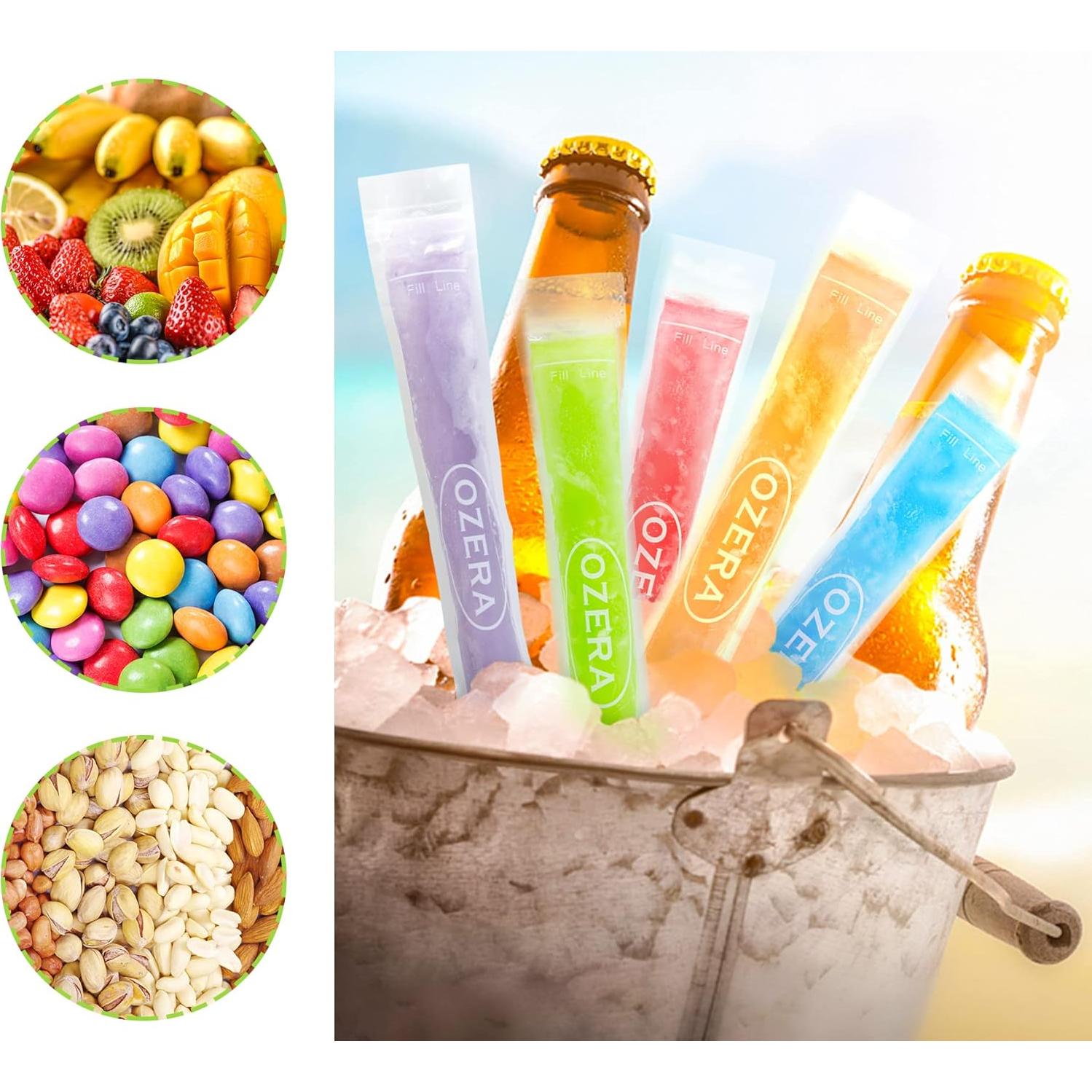 300 Bolsas para Paletas Heladas Ozera - 27.94 cm x 5.08 cm