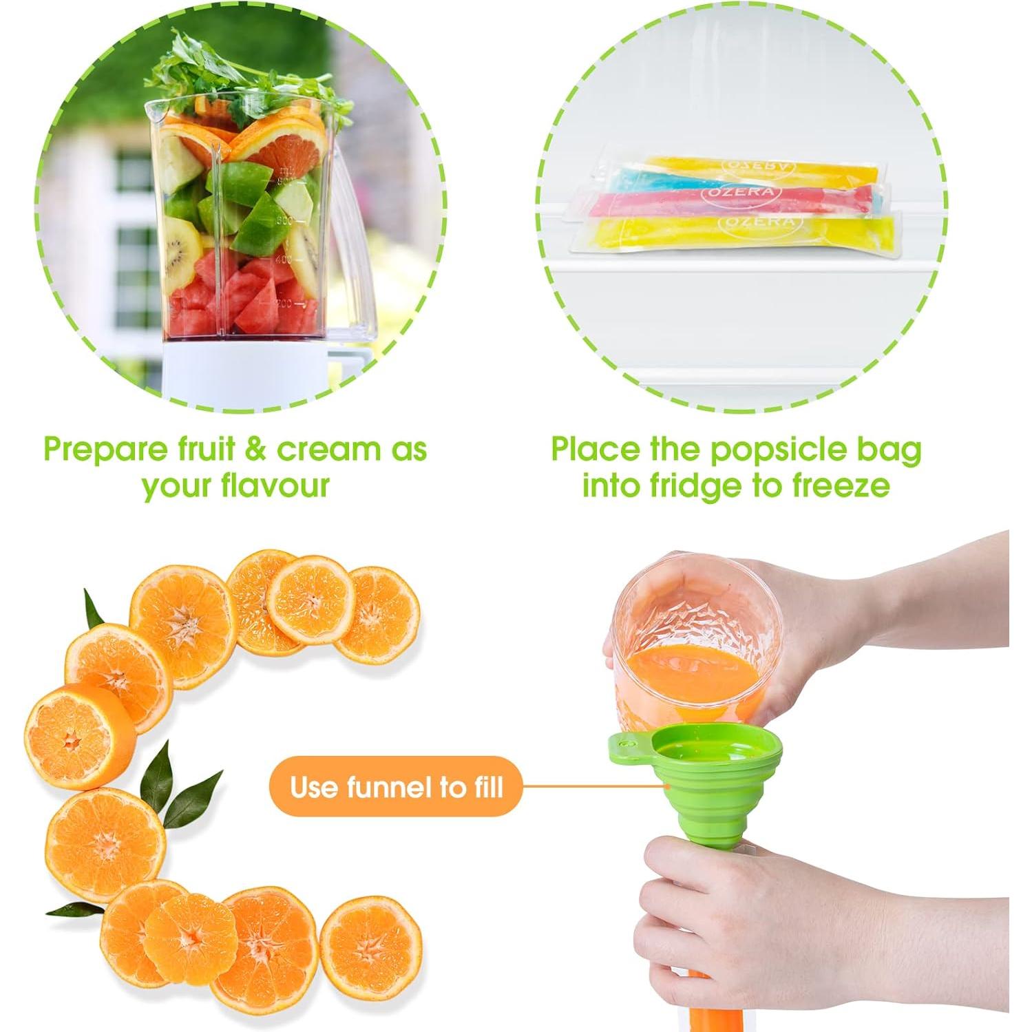 300 Bolsas para Paletas Heladas Ozera - 27.94 cm x 5.08 cm