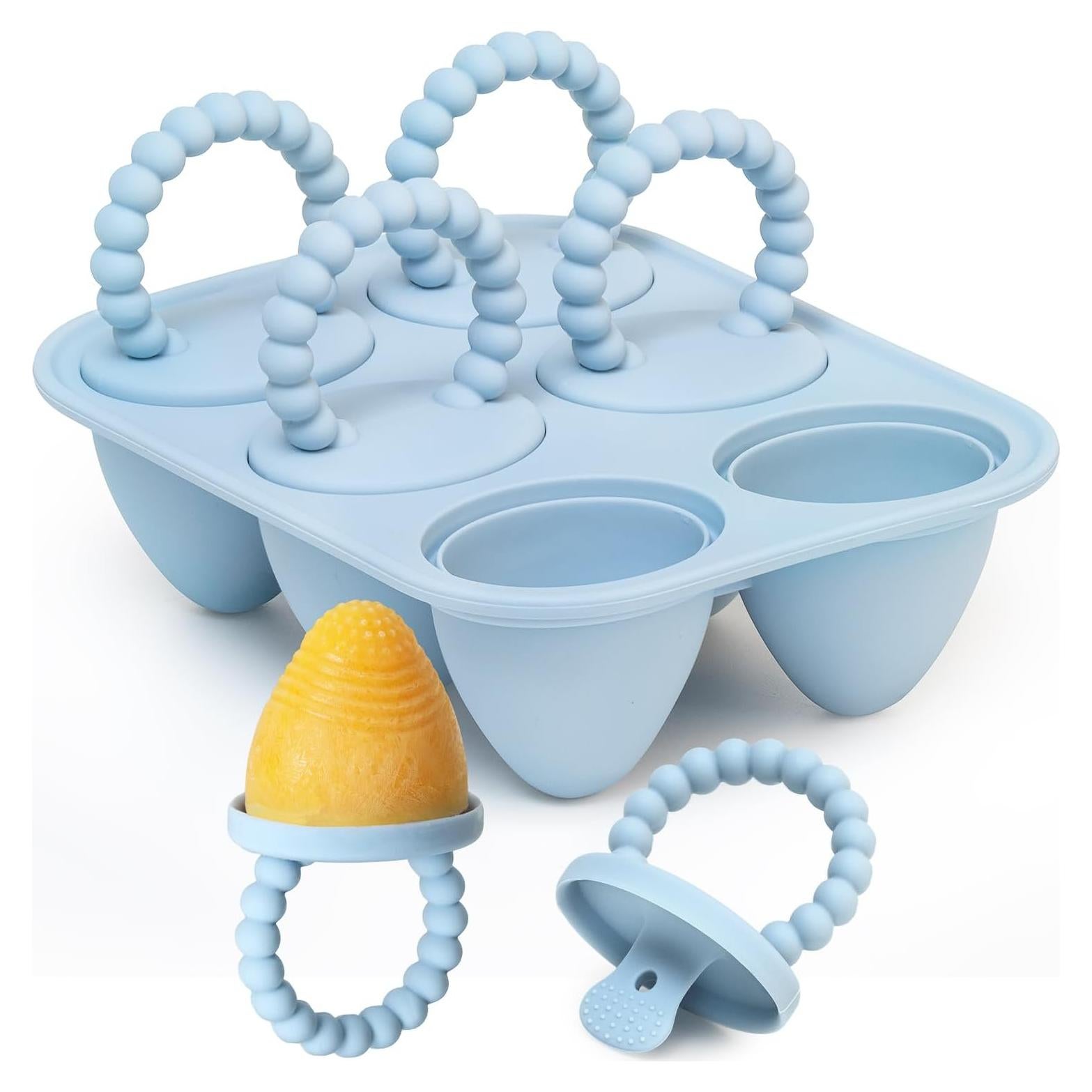 Moldes de Paletas de Silicona MEETRUE 6 Cavidades para Bebés
