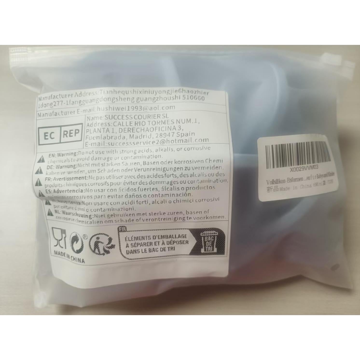 Moldes de Paletas de Silicona MEETRUE 6 Cavidades para Bebés