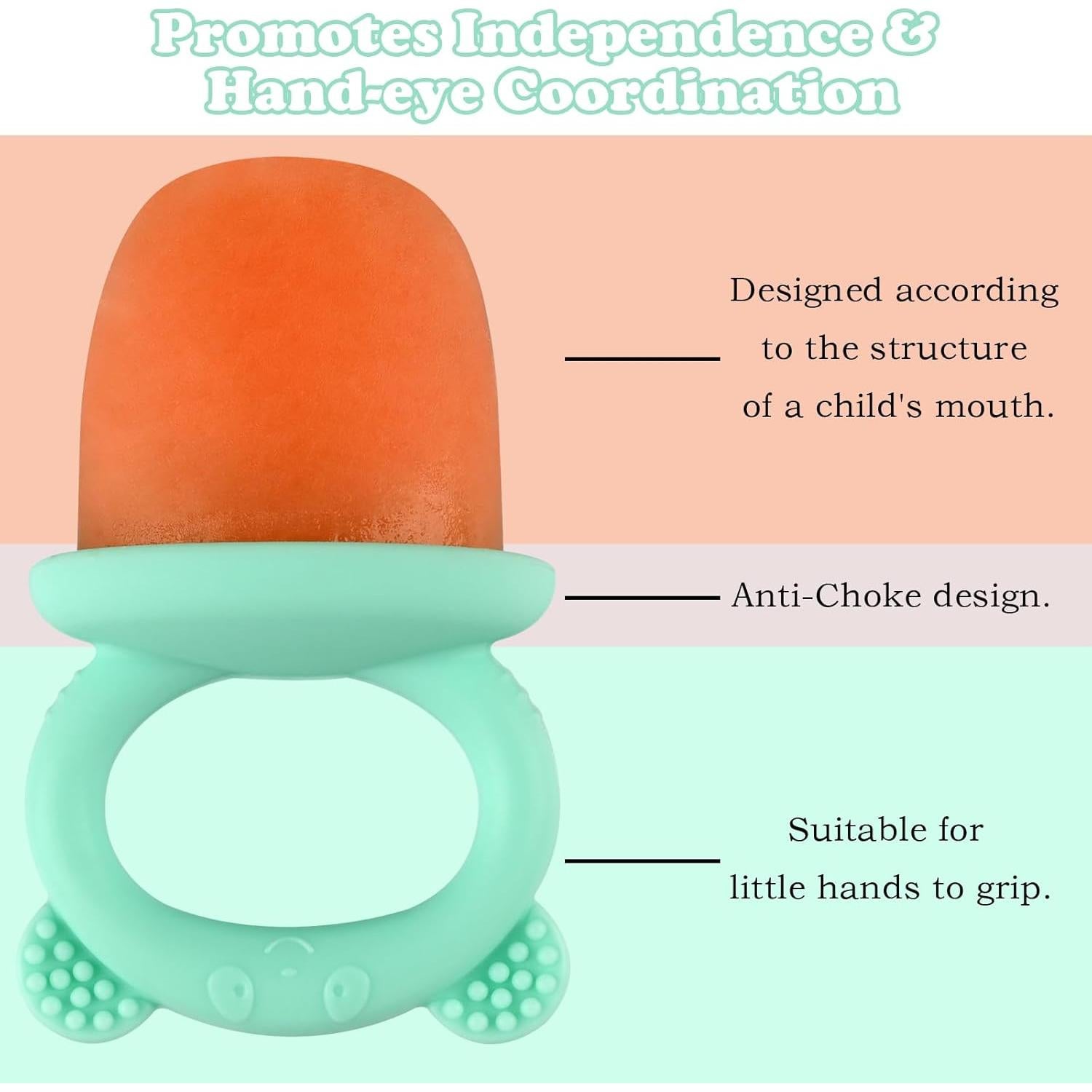 Moldes de Paletas de Silicona HUAKENER 6 Cavidades Verde