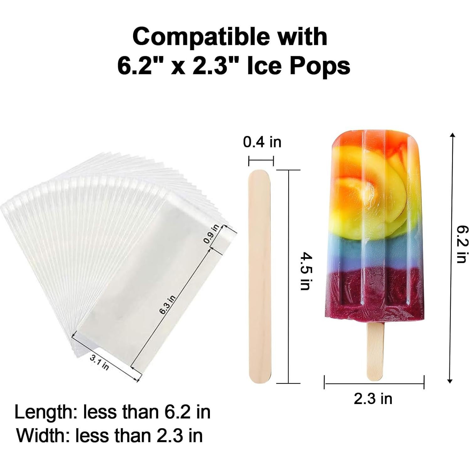 Set de 400 Piezas Palitos de Helado y Bolsas Miaowoof