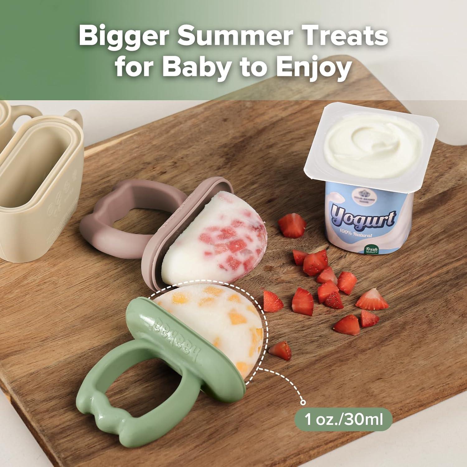 Moldes de Popsicle de Silicona Haakaa para Bebés 6m+