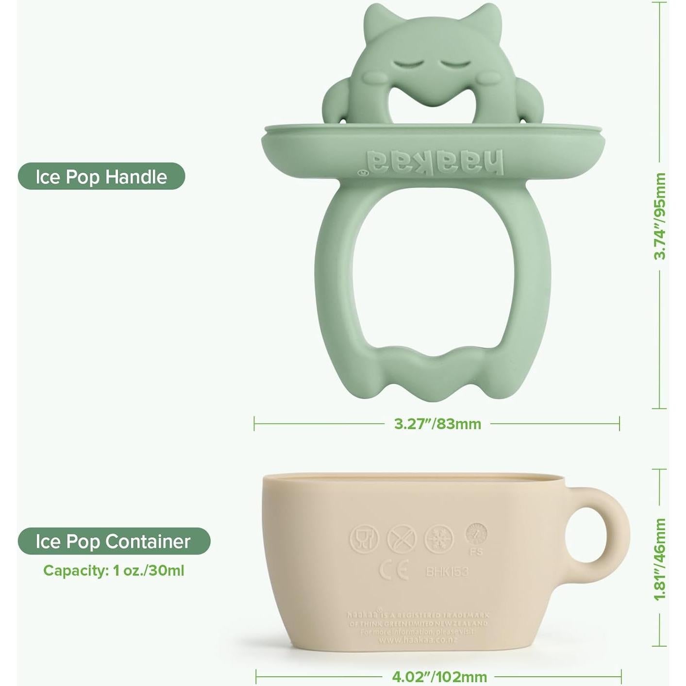 Moldes de Popsicle de Silicona Haakaa para Bebés 6m+