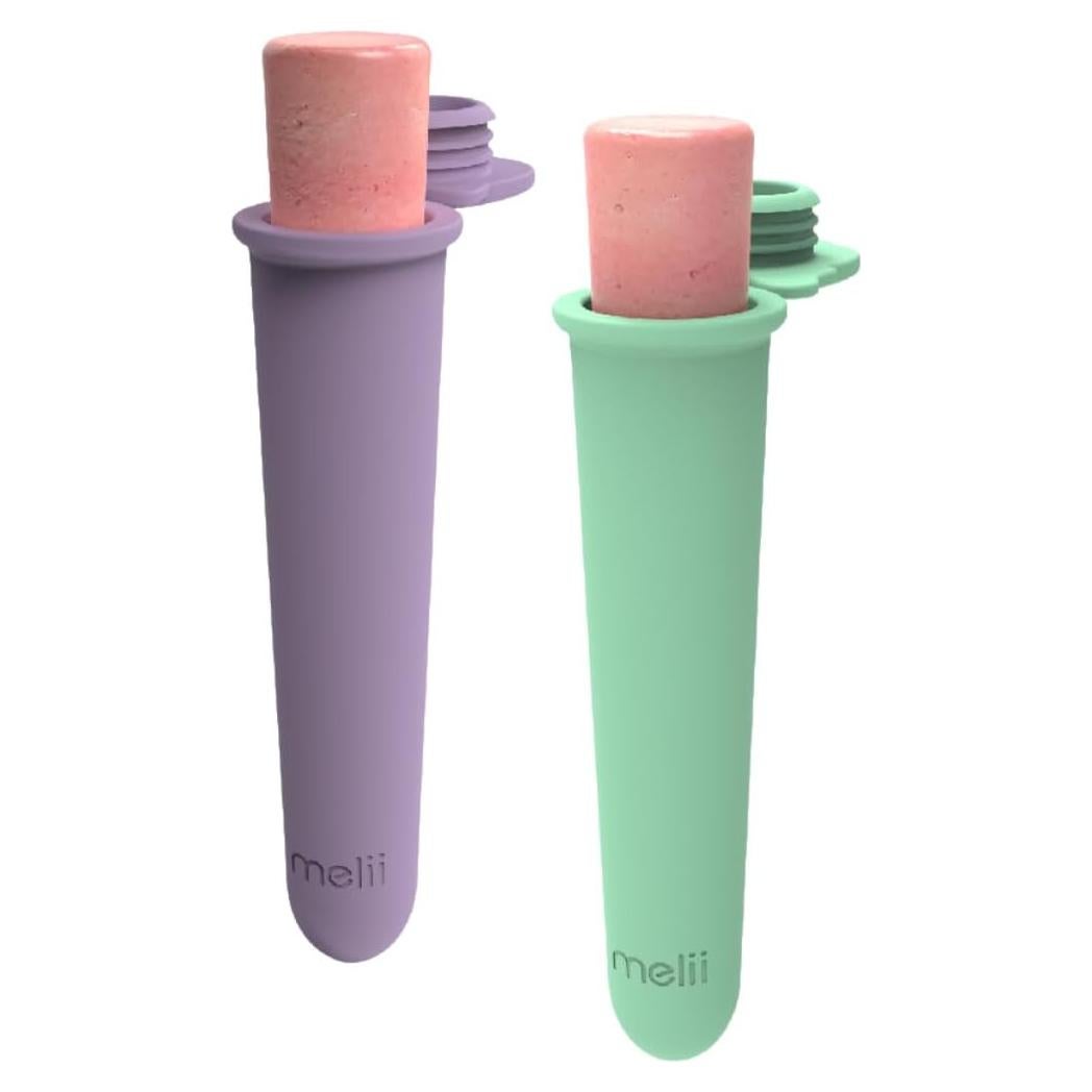 Moldes de Paletas de Silicona Melii - 2 Piezas Animales, Libre de BPA