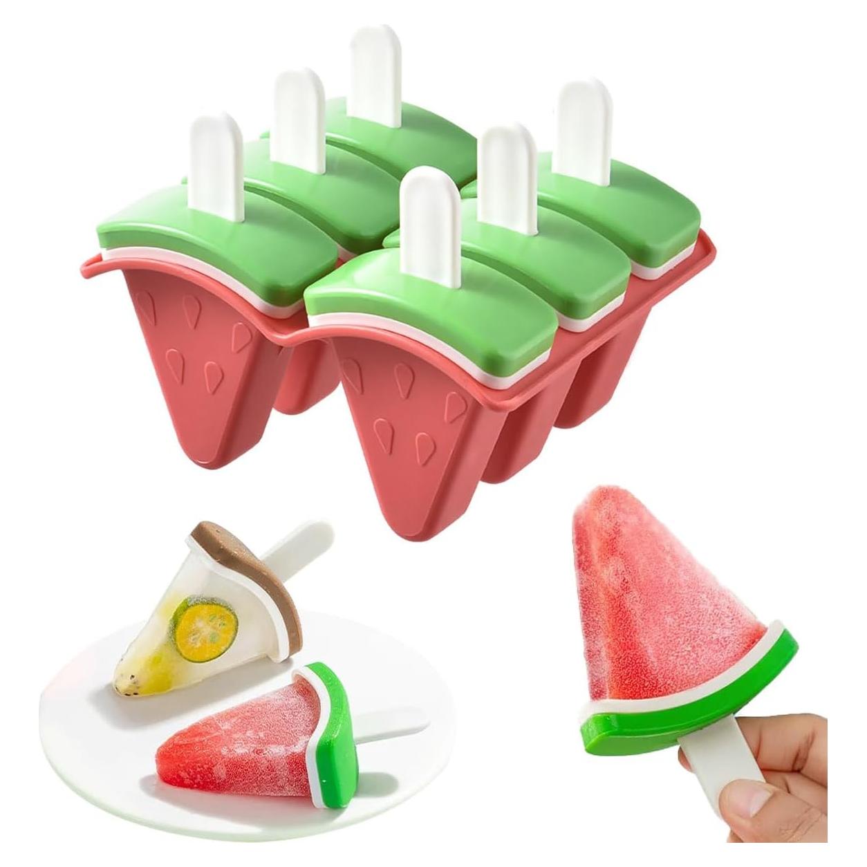 Moldes de Paletas de Silicona LTGICH 6 Cavidades Sandía