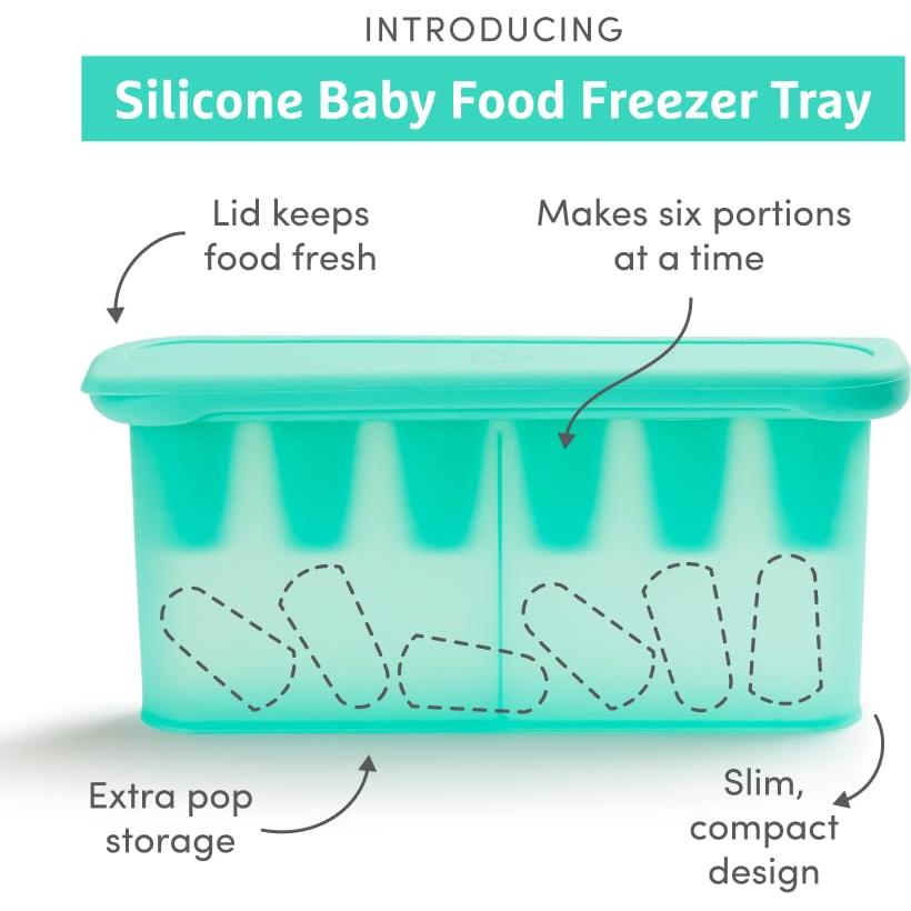 Bandeja de Congelador Munchkin de Silicona para Bebés - 6 Paletas