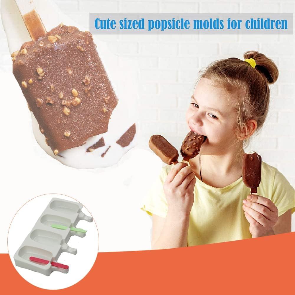 Moldes de Paletas de Hielo ELANE 25 Pcs Silicona Blanca