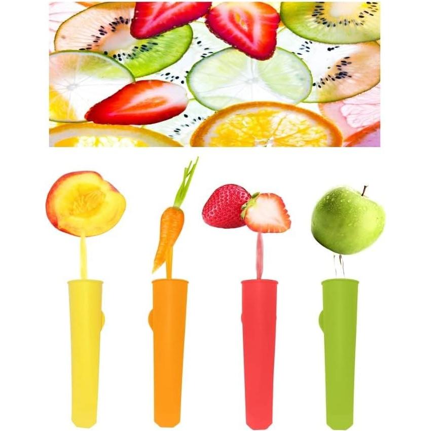 Moldes de Paletas de Silicona ECOBERI, Set de 10, Libre de BPA