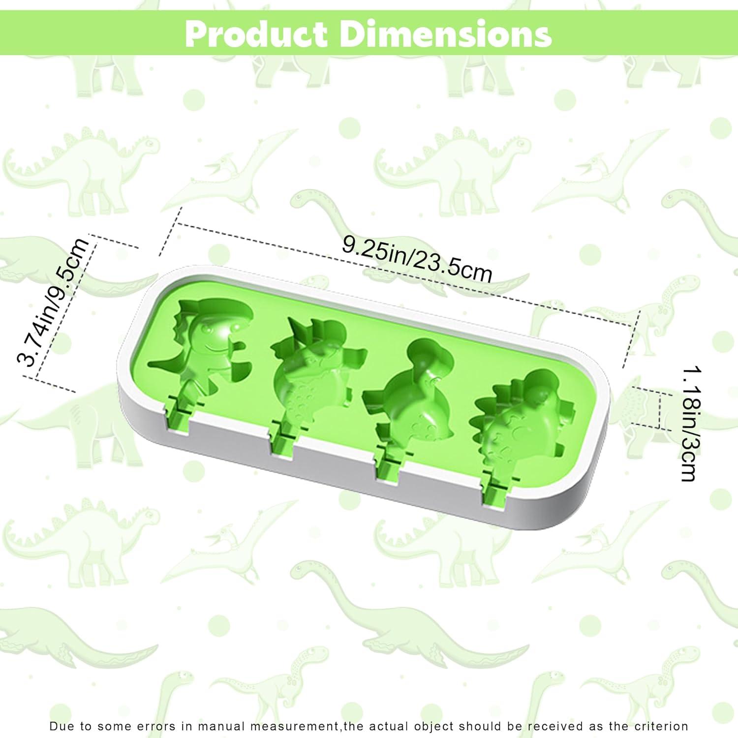 Molde de Paletas de Dinosaurio Ysqool - Silicona Grado Alimenticio