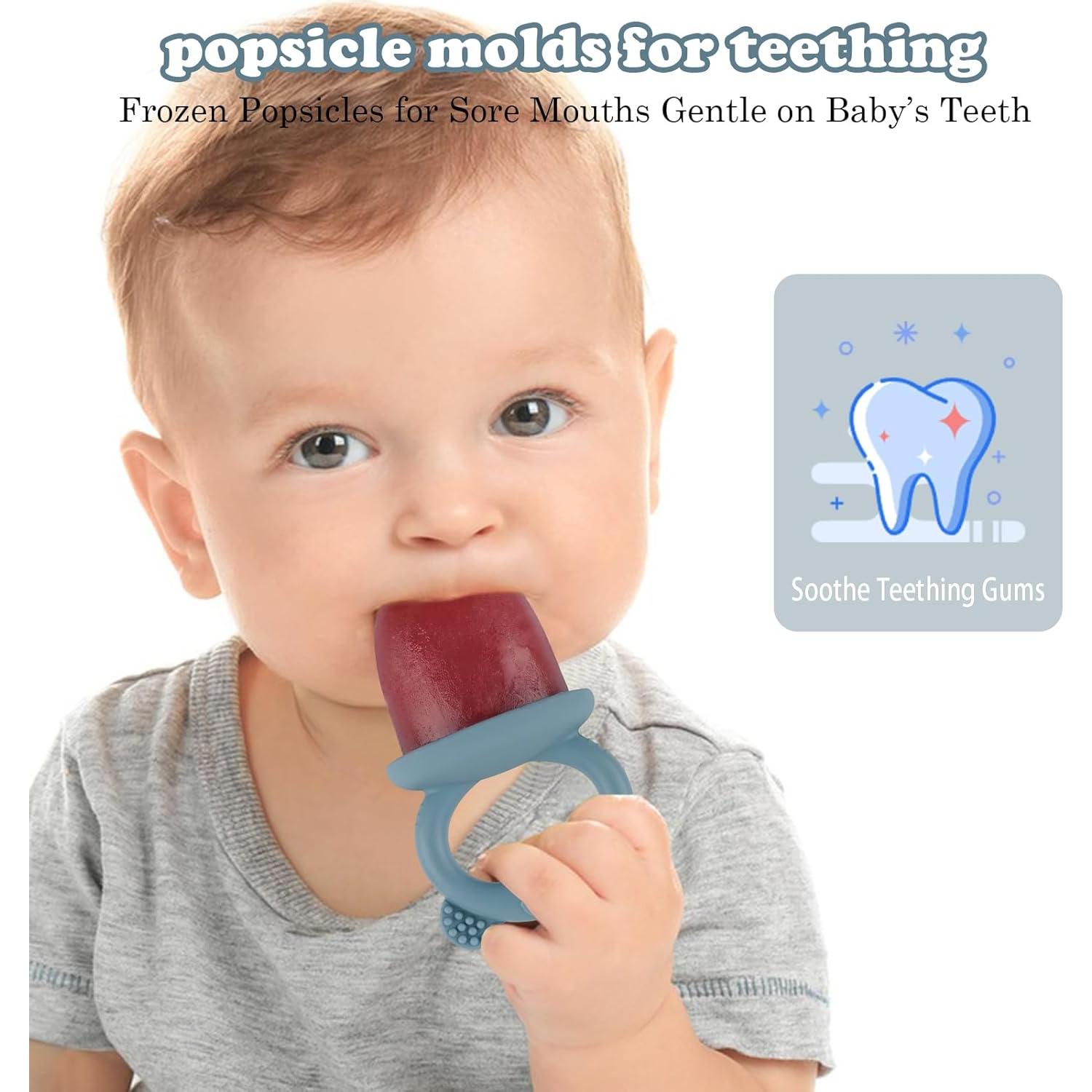 Moldes de Paletas de Silicona BokingOne 6 Cavidades Azul