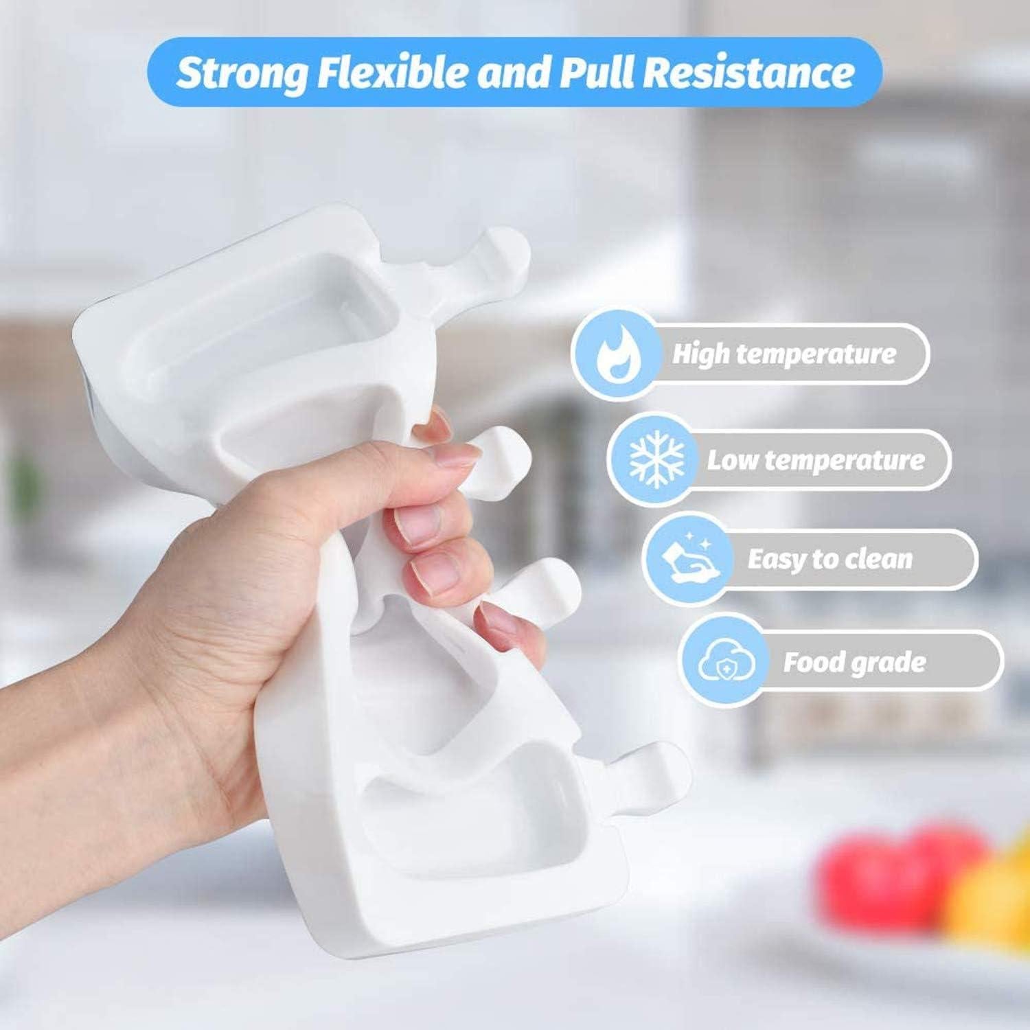 Moldes para Paletas AITUOSI de Silicona, 2 Paquetes con 8 Cavidades