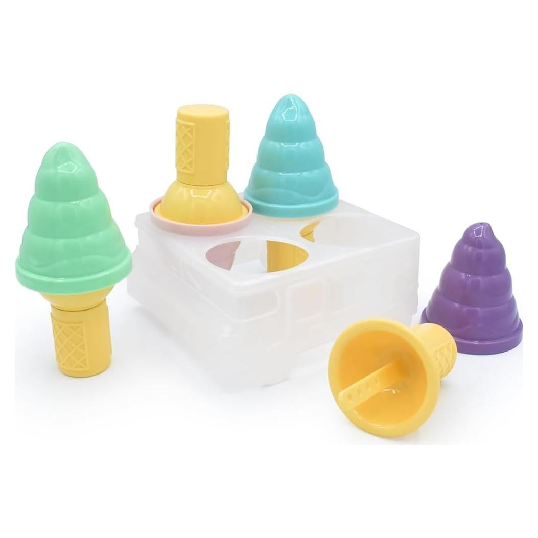 Moldes de Helado Melii Multicolor, Paquete de 4, Reutilizables