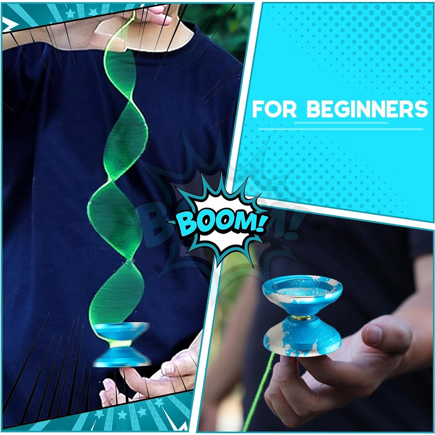 Yoyo Profesional FETESNICE Metálico Doble Propósito Azul