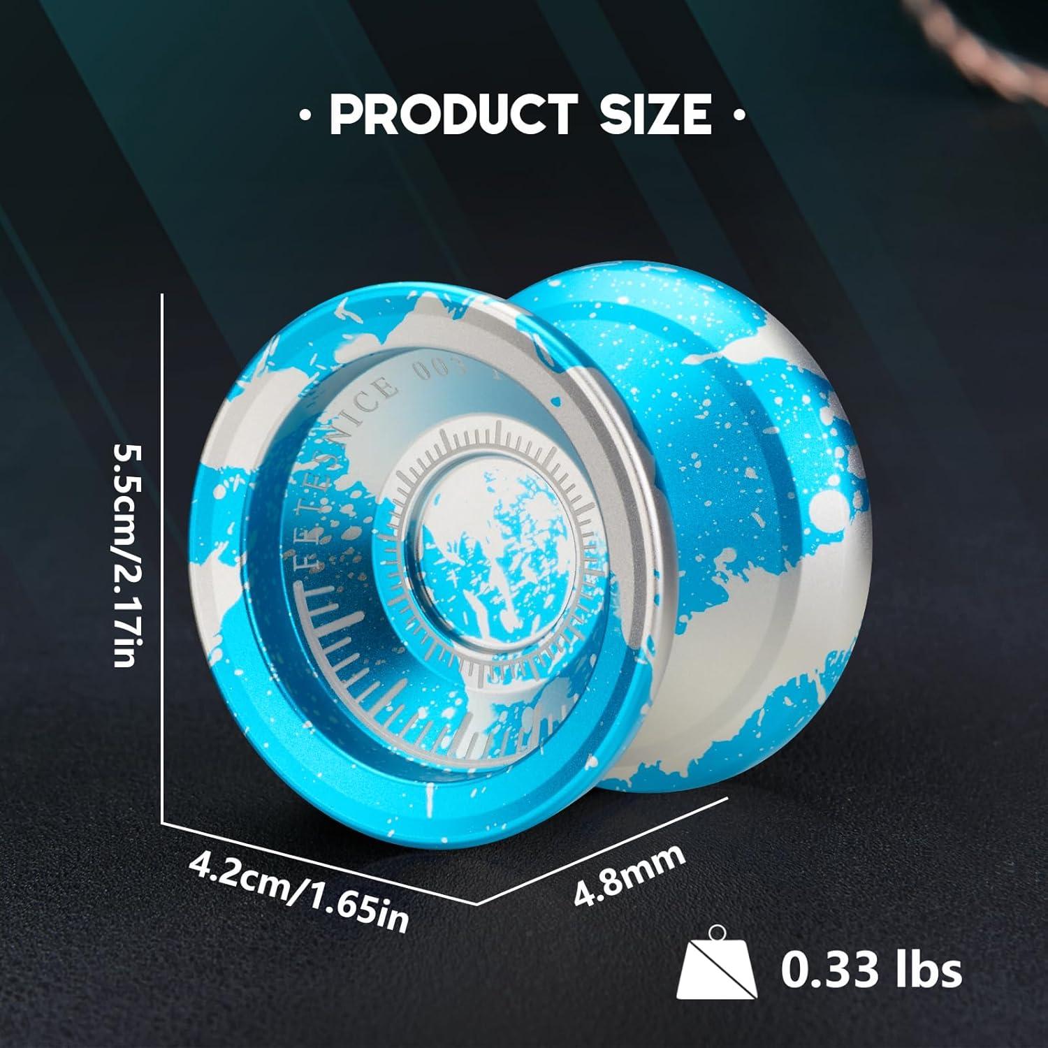 Yoyo Profesional FETESNICE Metálico Doble Propósito Azul