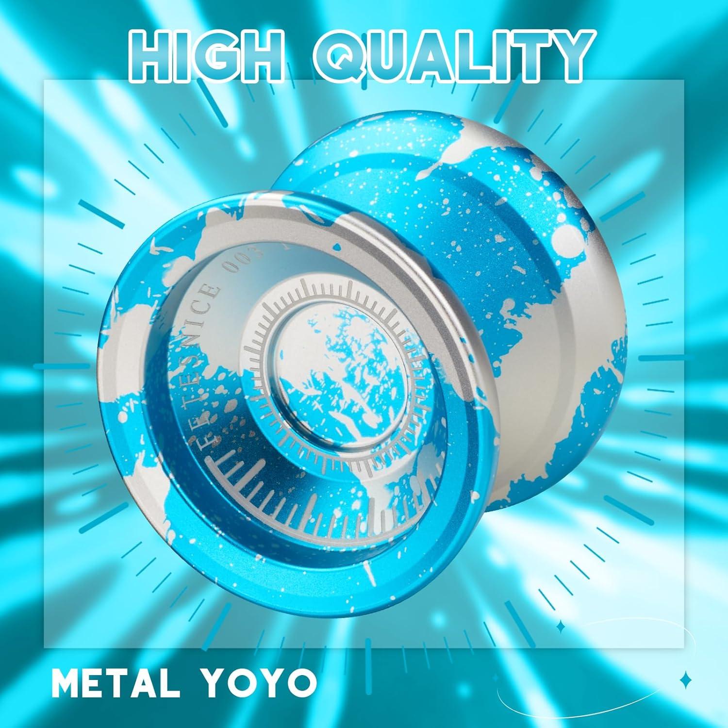 Yoyo Profesional FETESNICE Metálico Doble Propósito Azul