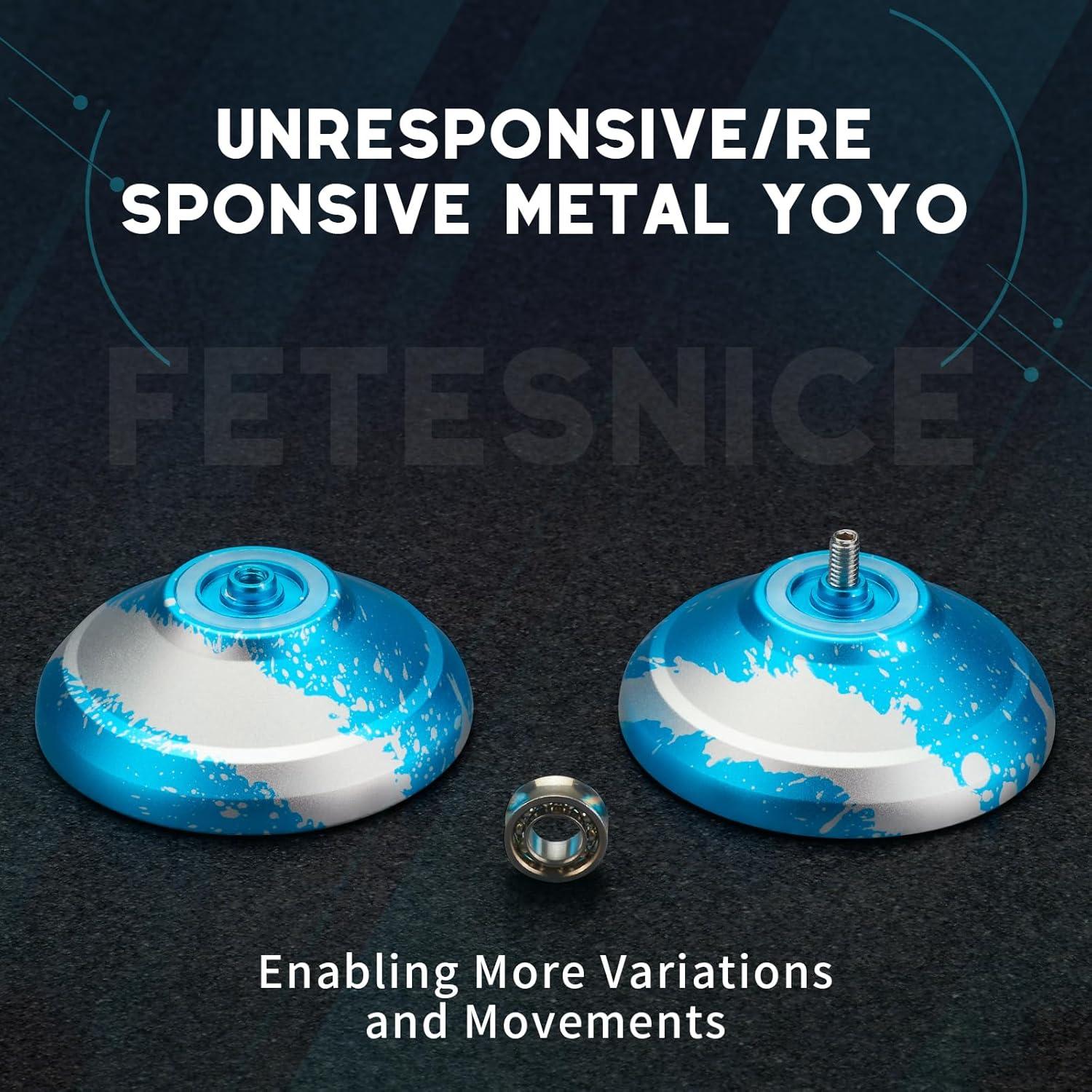 Yoyo Profesional FETESNICE Metálico Doble Propósito Azul
