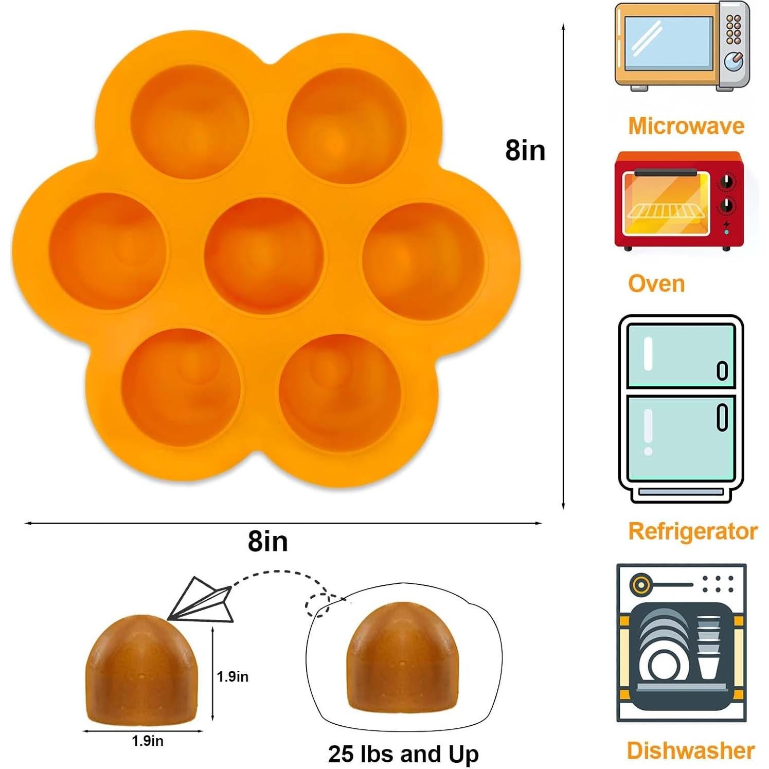 Molde de Golosinas Congeladas para Perros Vodolo 7 Agujeros