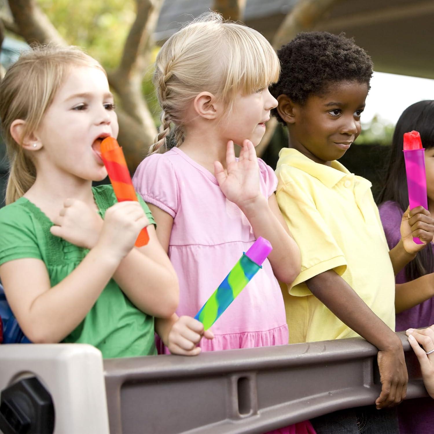 6 Moldes de Silicona para Paletas SAYAYA Reutilizables 100ml