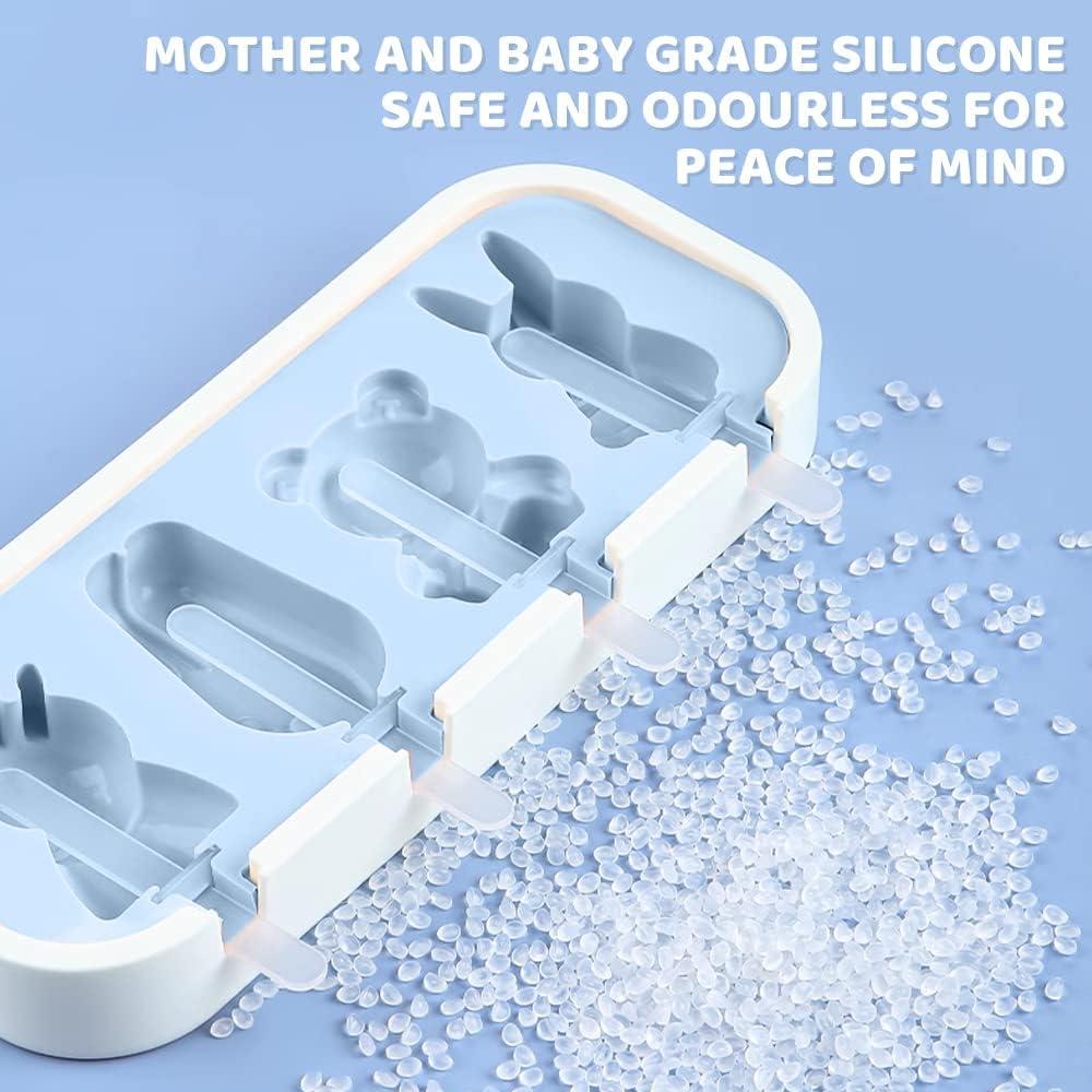 Moldes de Paletas Mini Genérico Silicona Libre BPA 2 Pcs