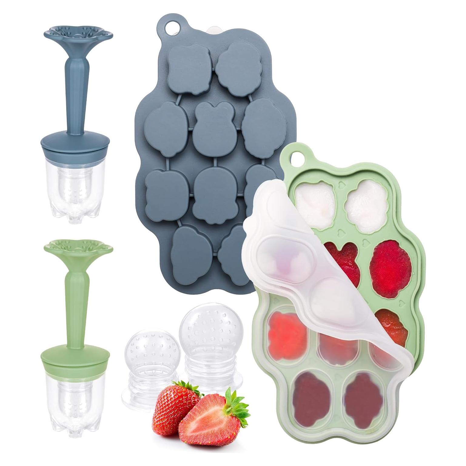 Moldes de Popsicle de Leche Materna KingKam 2 Piezas Silicona