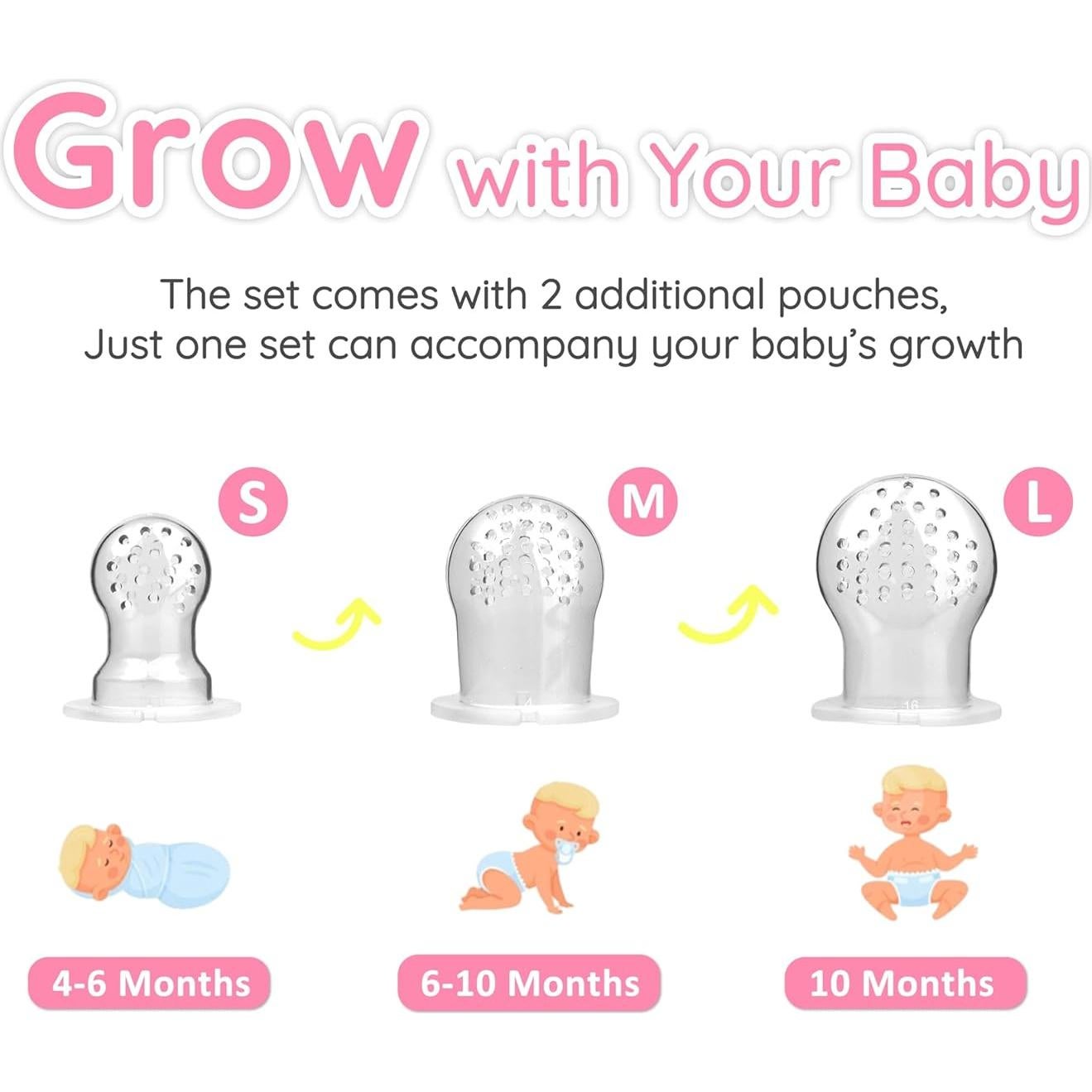 Alimentador de Frutas para Bebés LittlesJoy + Bandeja Congelador