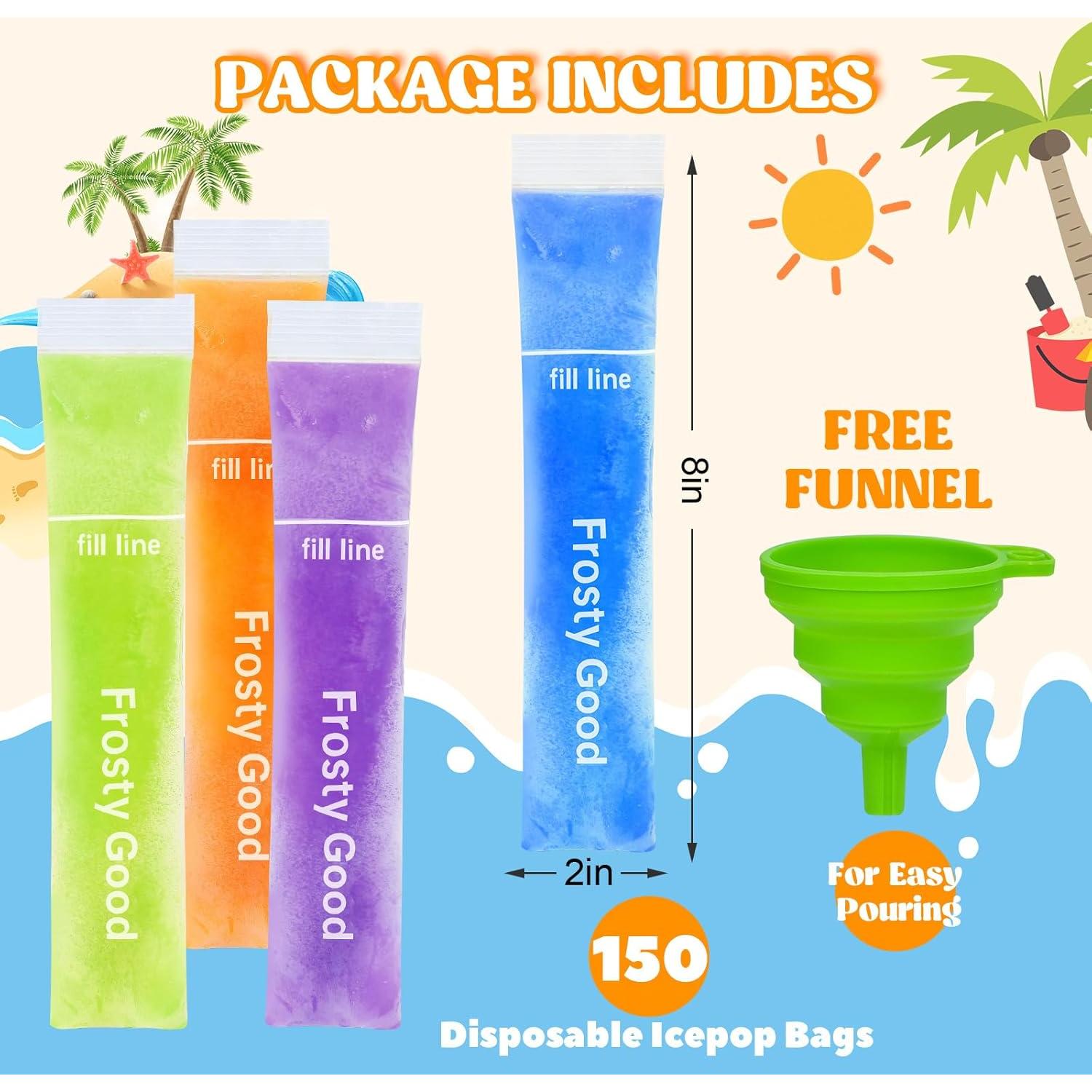 150 Bolsas Desechables para Paletas Jadairy 20.32x5.08 cm