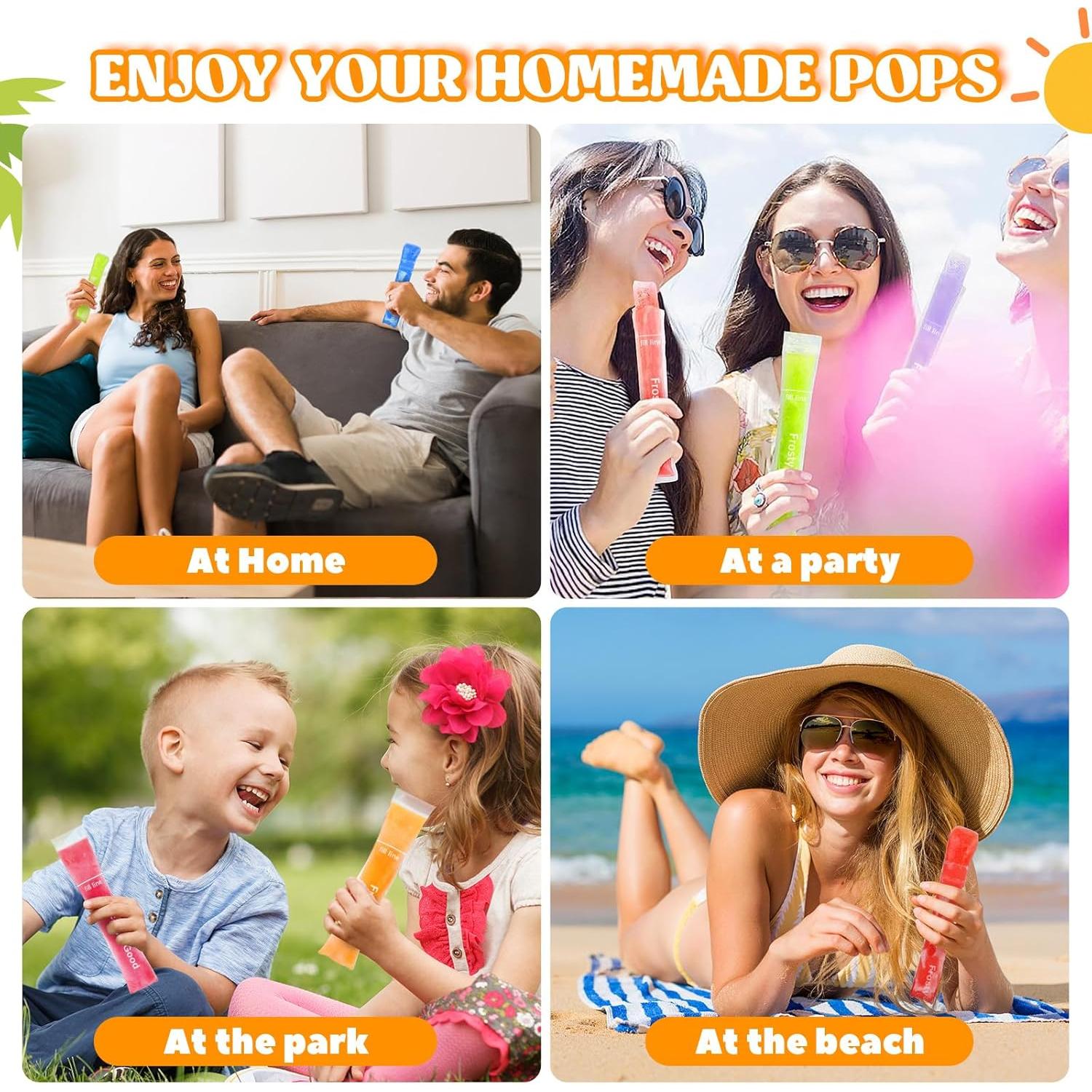 150 Bolsas Desechables para Paletas Jadairy 20.32x5.08 cm